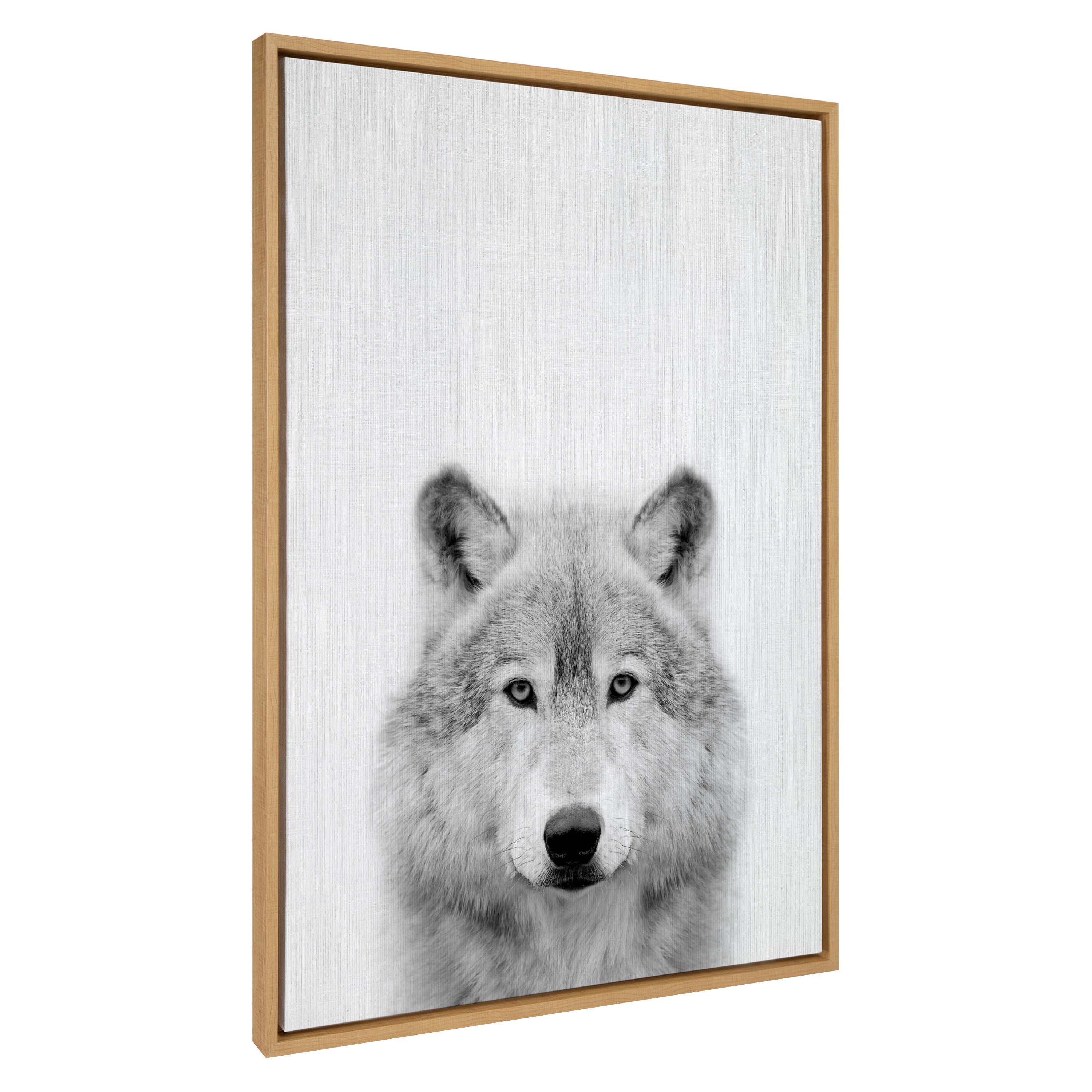 Sylvie Wolf Framed Canvas by Simon Te Tai by kateandlaurel - product image 7 for Resin Society