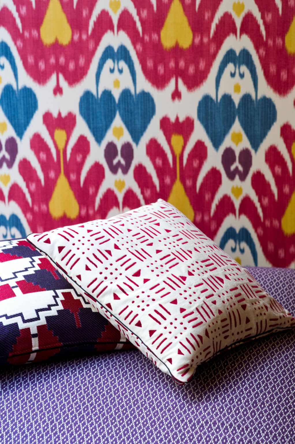 Bamako Pillow Cover in Graseille, Decorative Pillow