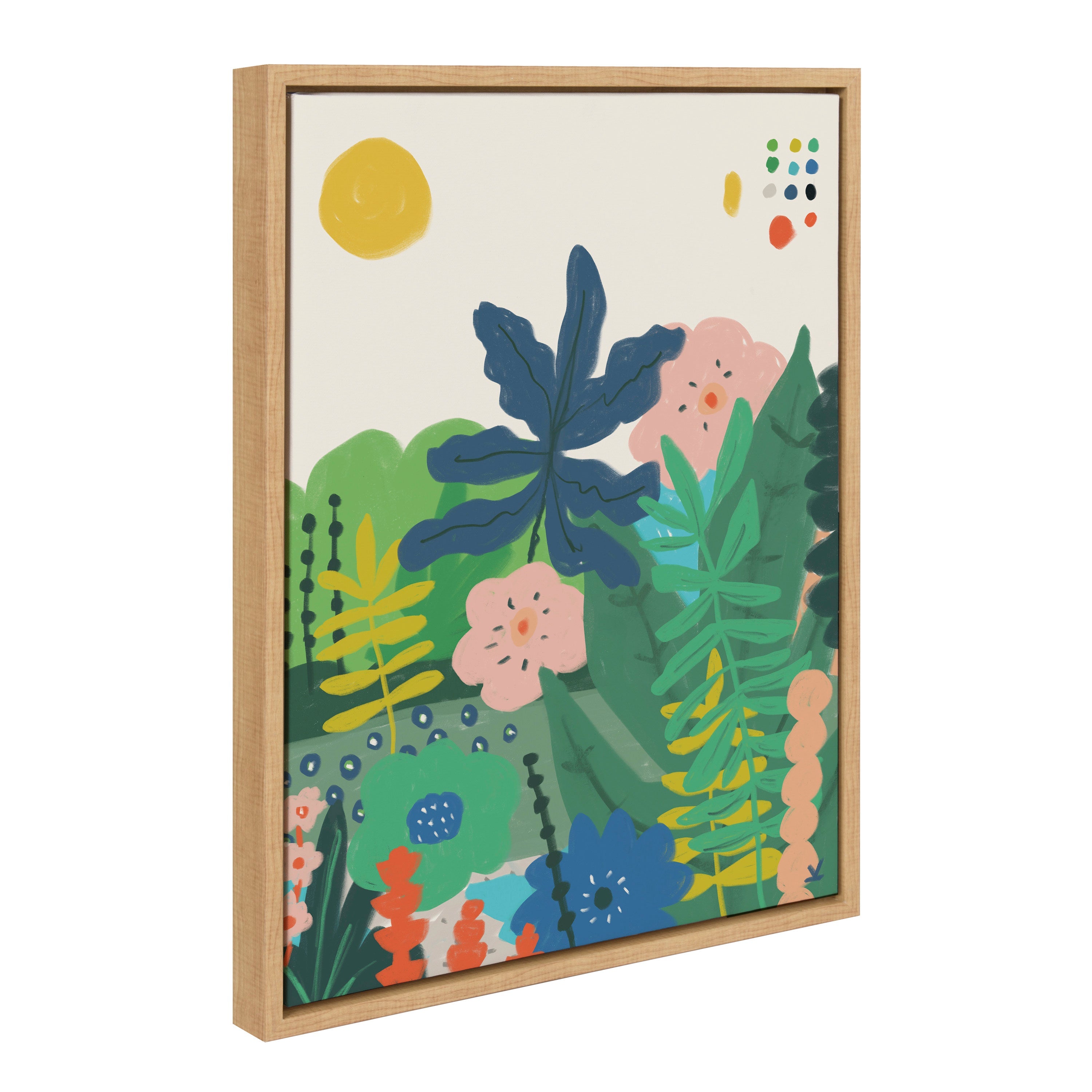 Sylvie Zen Garden 1 Framed Canvas