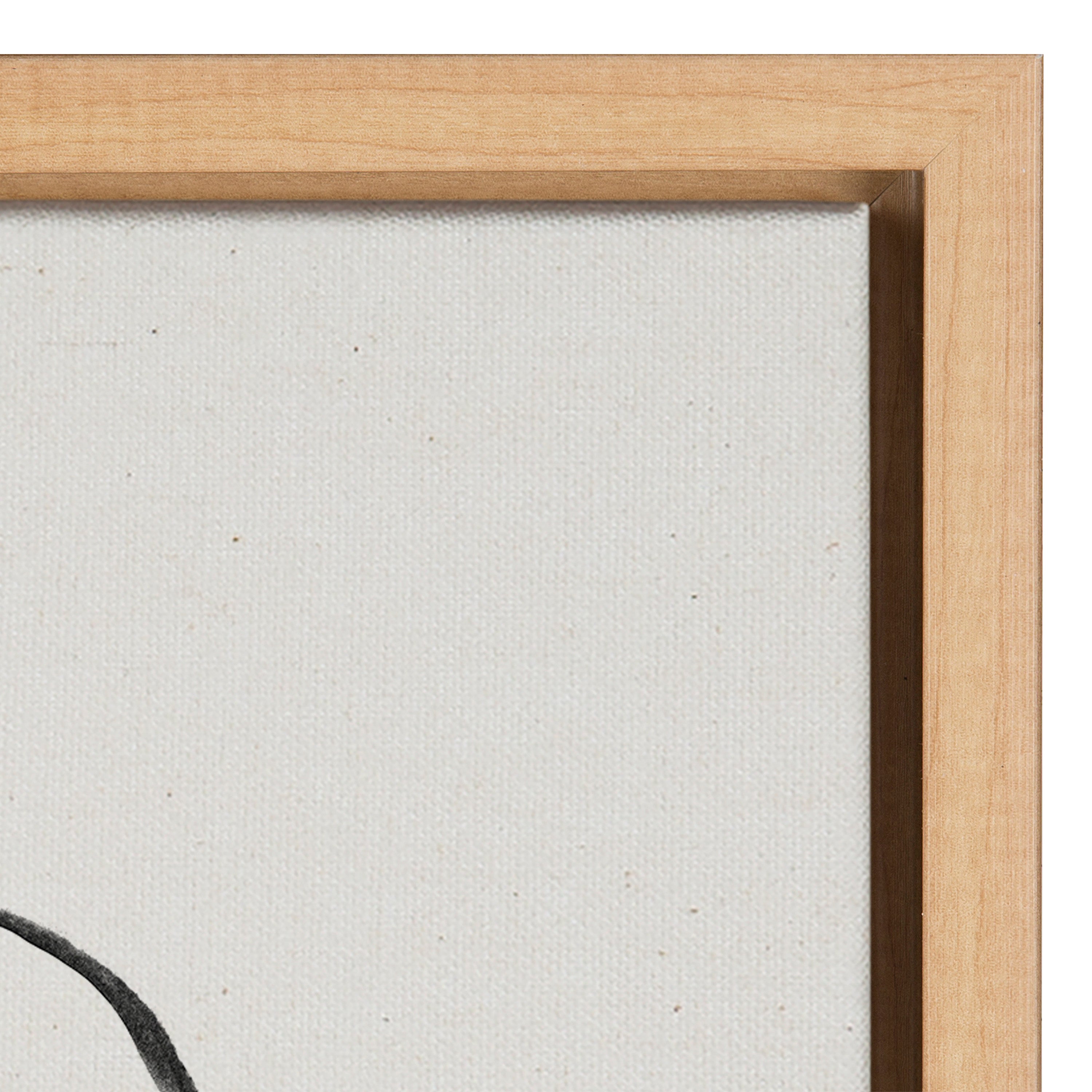 Sylvie Going in Circles Framed Textured Canvas Set