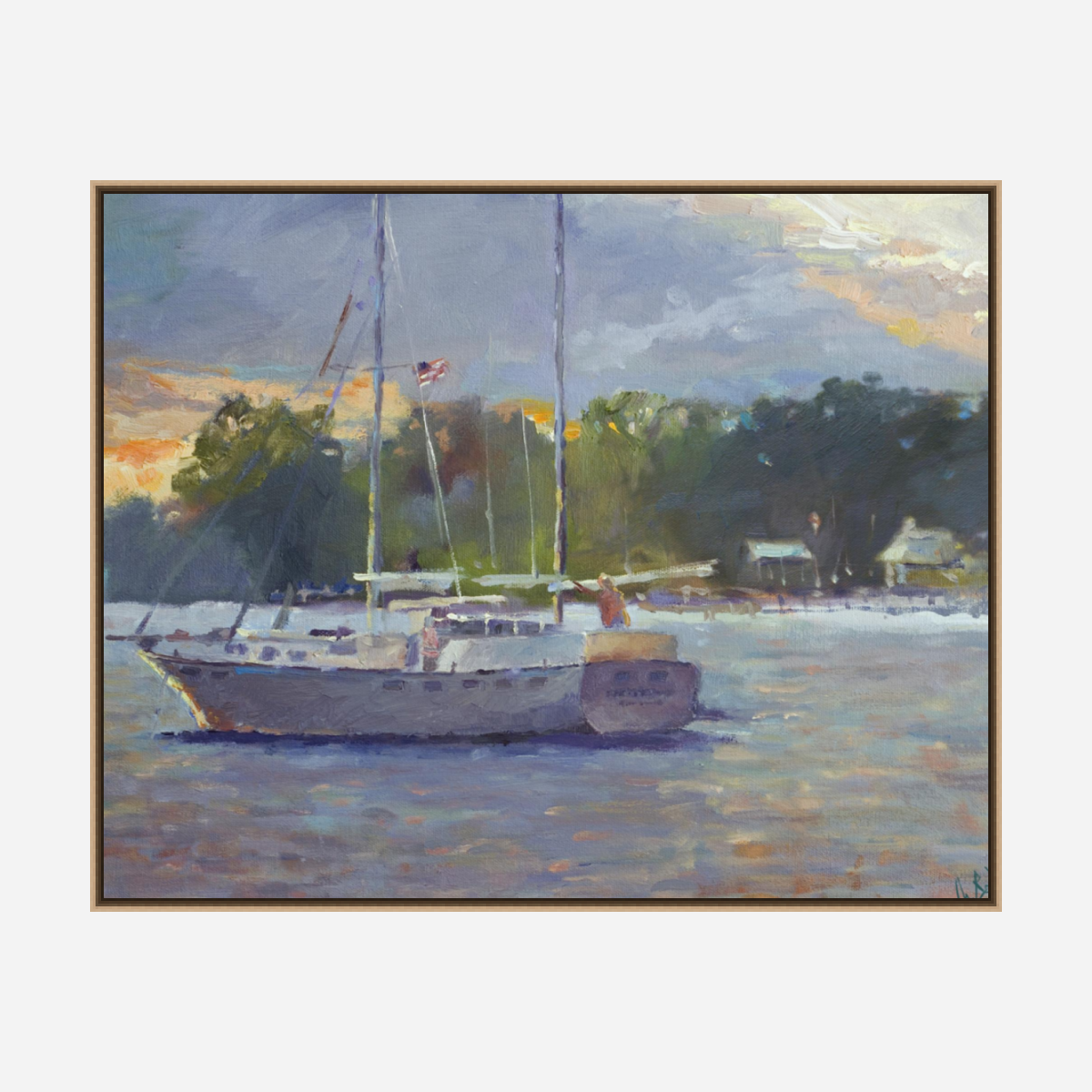 Long Day at Sea Artist Enhanced Canvas Print by John Beard Collection - product image 8 for Resin Society