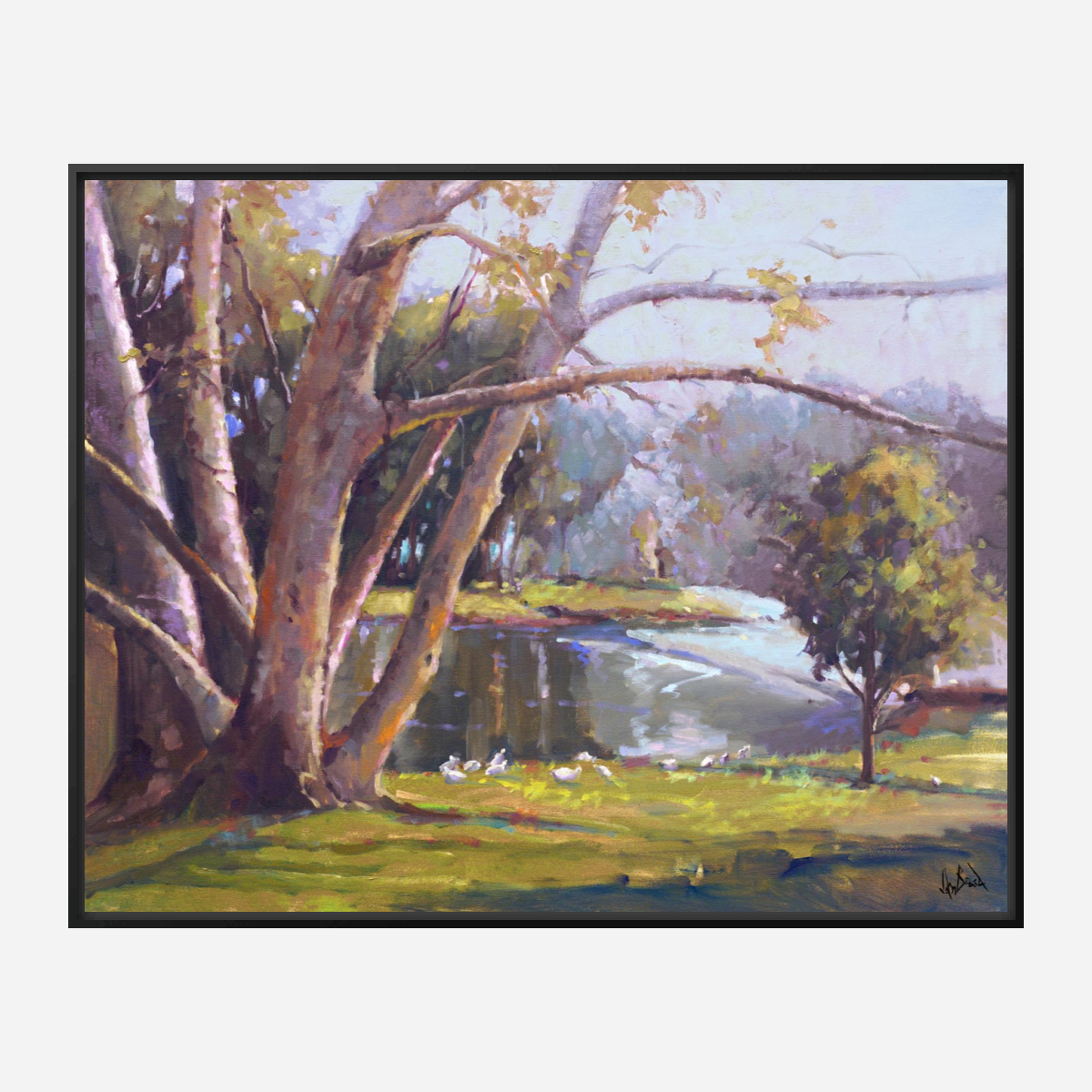 Looking Over Artist Enhanced Canvas Print by John Beard Collection - product image 5 for Resin Society