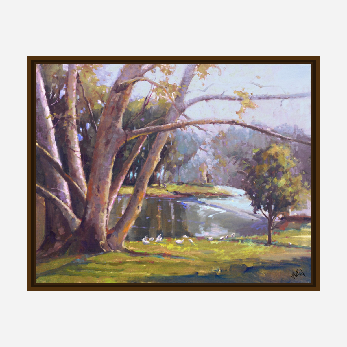 Looking Over Artist Enhanced Canvas Print by John Beard Collection - product image 7 for Resin Society