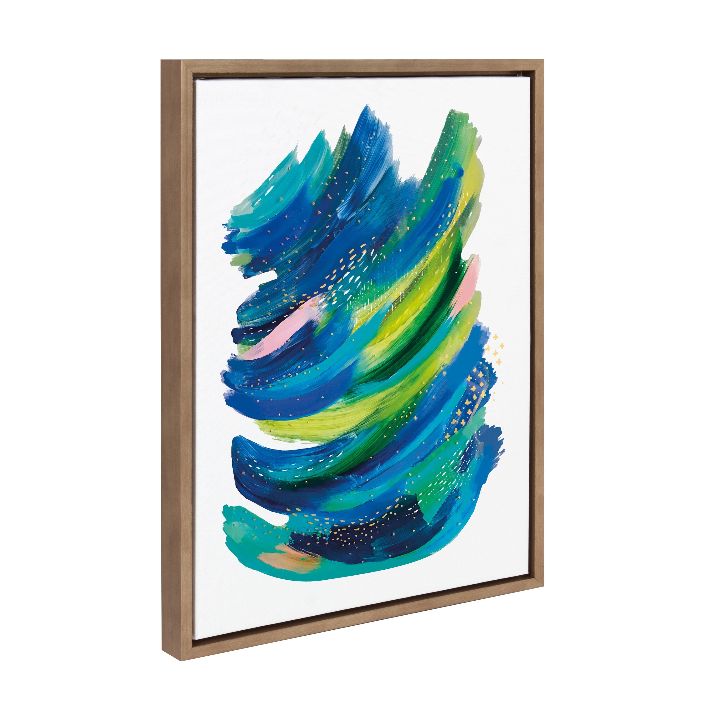 Sylvie Bright Abstract 2 Framed Canvas