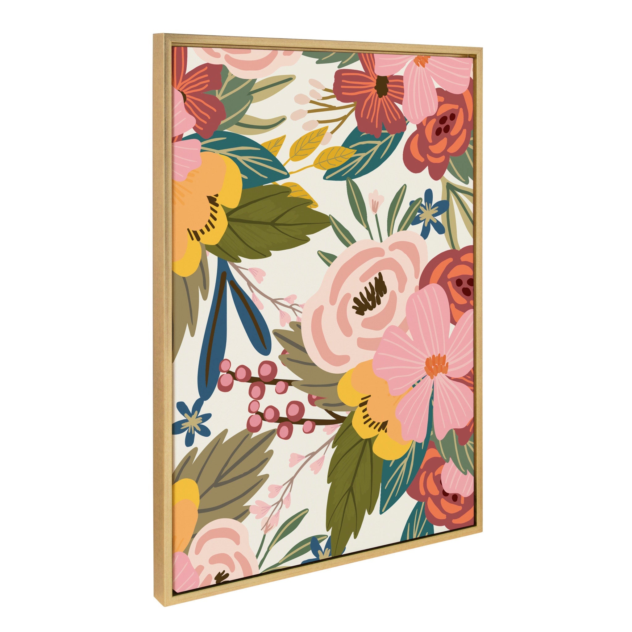 Sylvie Softly, MC 481 Floralis C and MC441 The Only Person Framed Canvas Art Set by Mia Charro