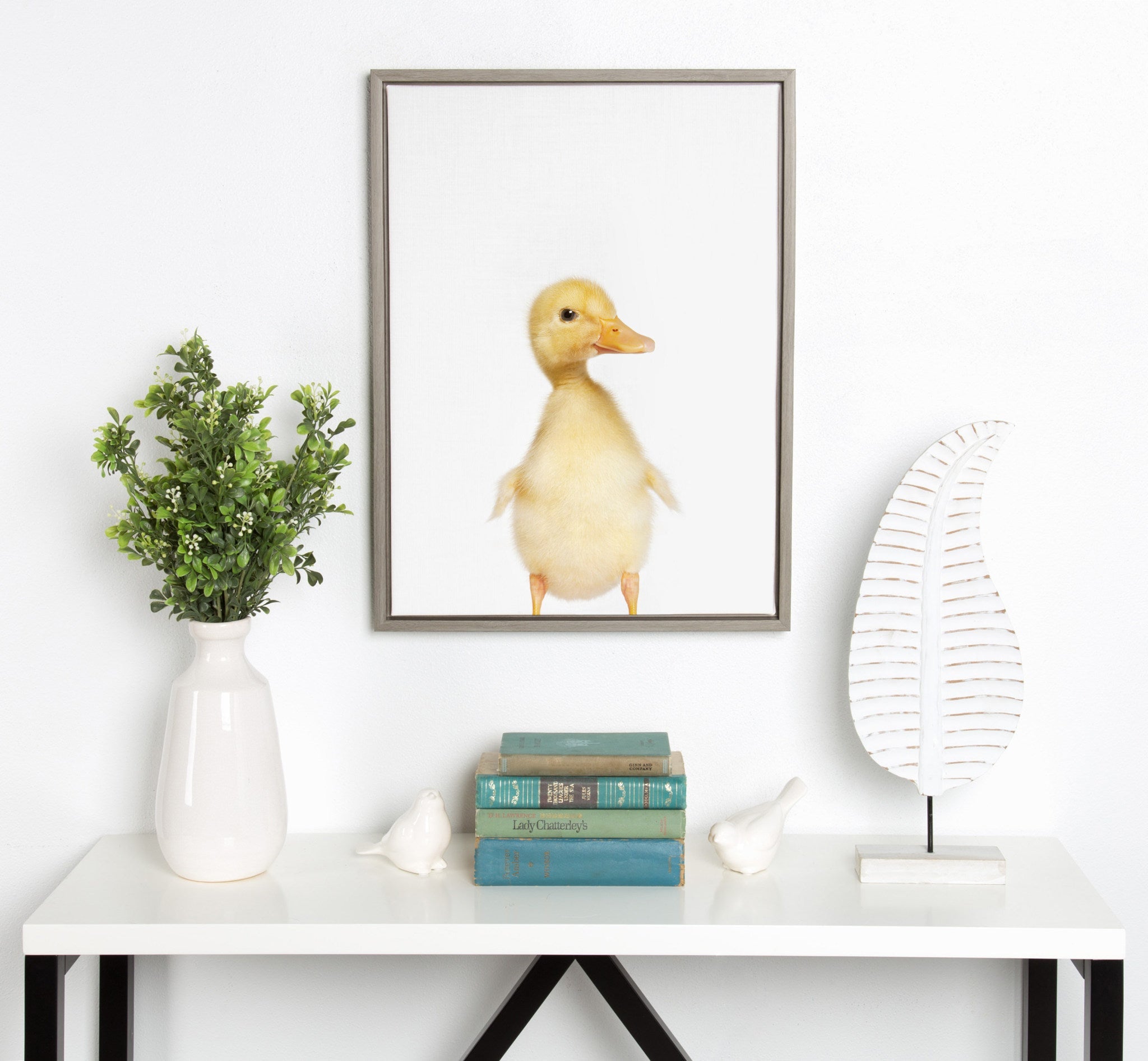 Sylvie Animal Studio Duck Framed Canvas by kateandlaurel - product image 5 for Resin Society