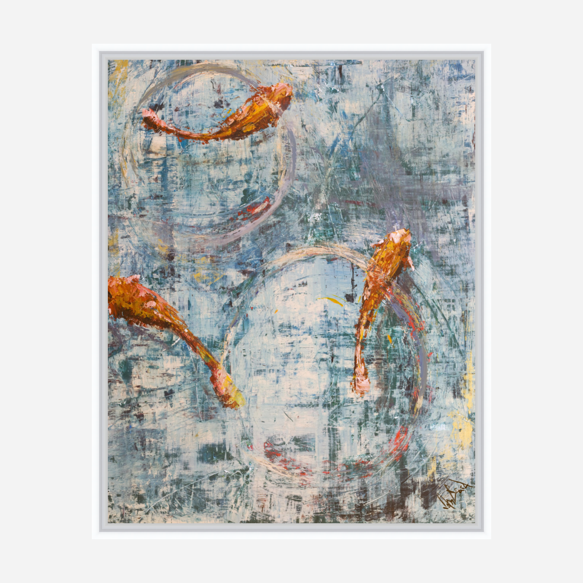 Lucky Gold II Artist Enhanced Canvas Print by John Beard Collection - product image 6 for Resin Society