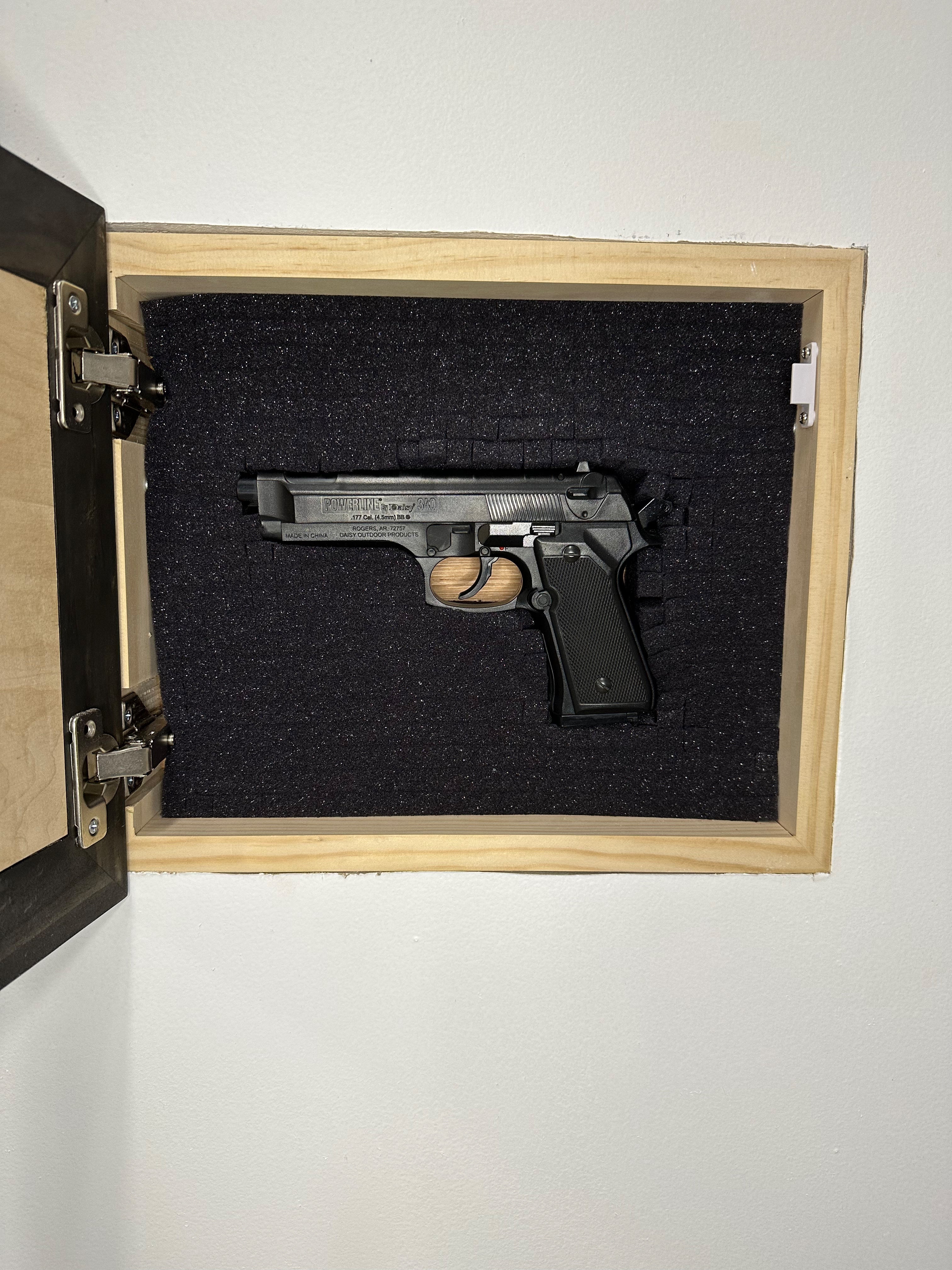 Hidden Gun Safe Recessed In Wall With Luke 11:21 Bible Verse Decoration by Bellewood Designs - product image 8 for Resin Society