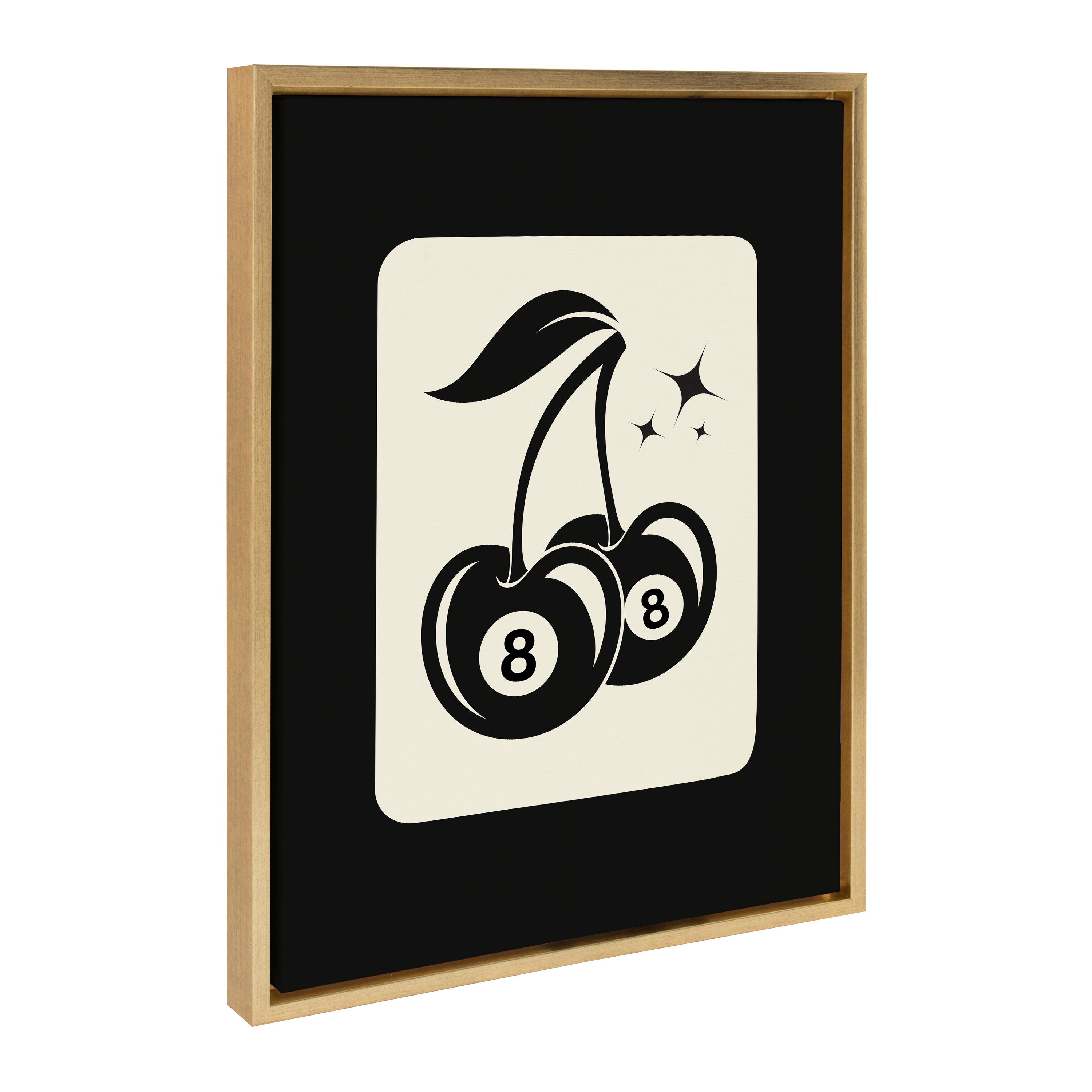 Sylvie Cherry Ball 8 Framed Canvas by Honey Island Studio