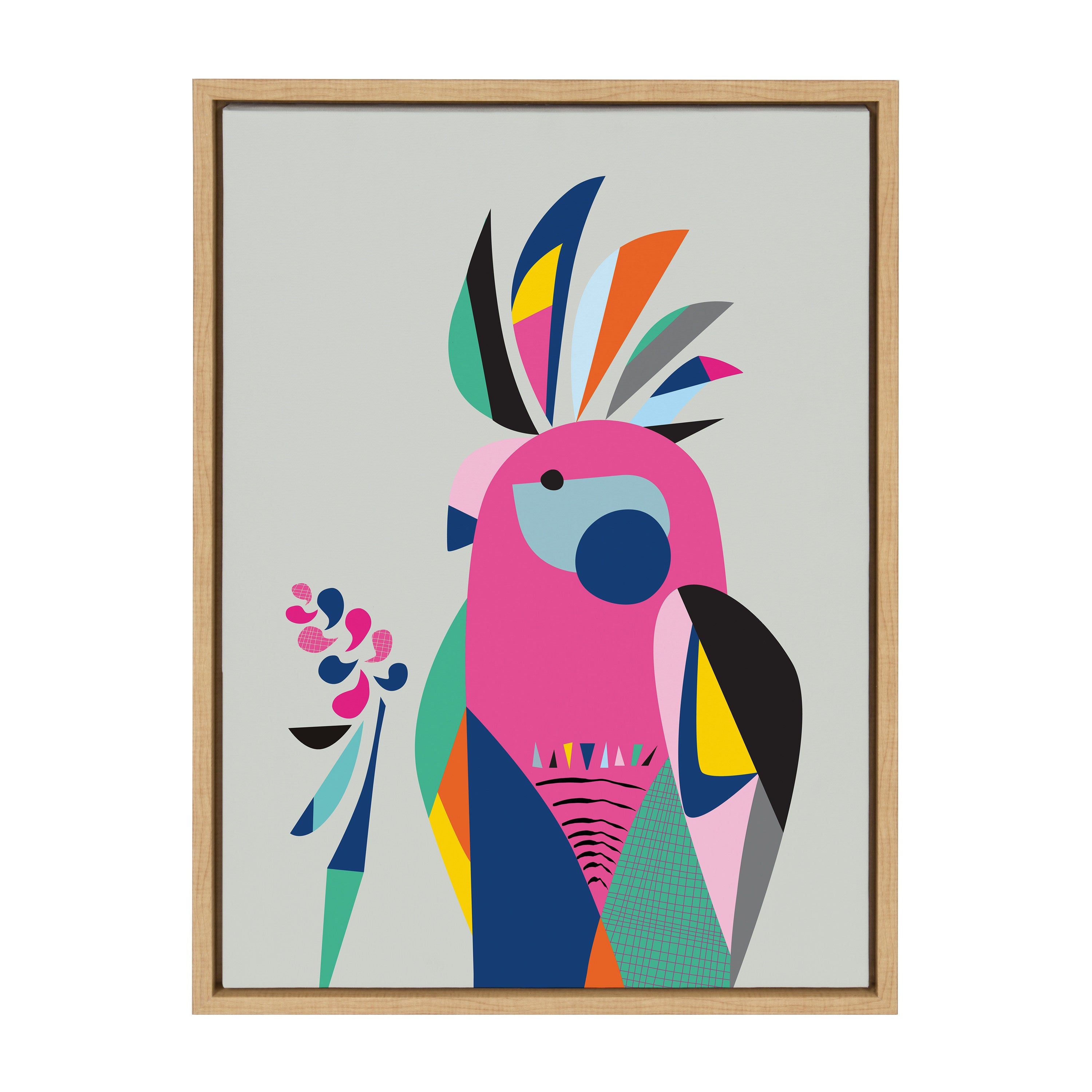 Sylvie Galah Framed Canvas by kateandlaurel - product image 2 for Resin Society