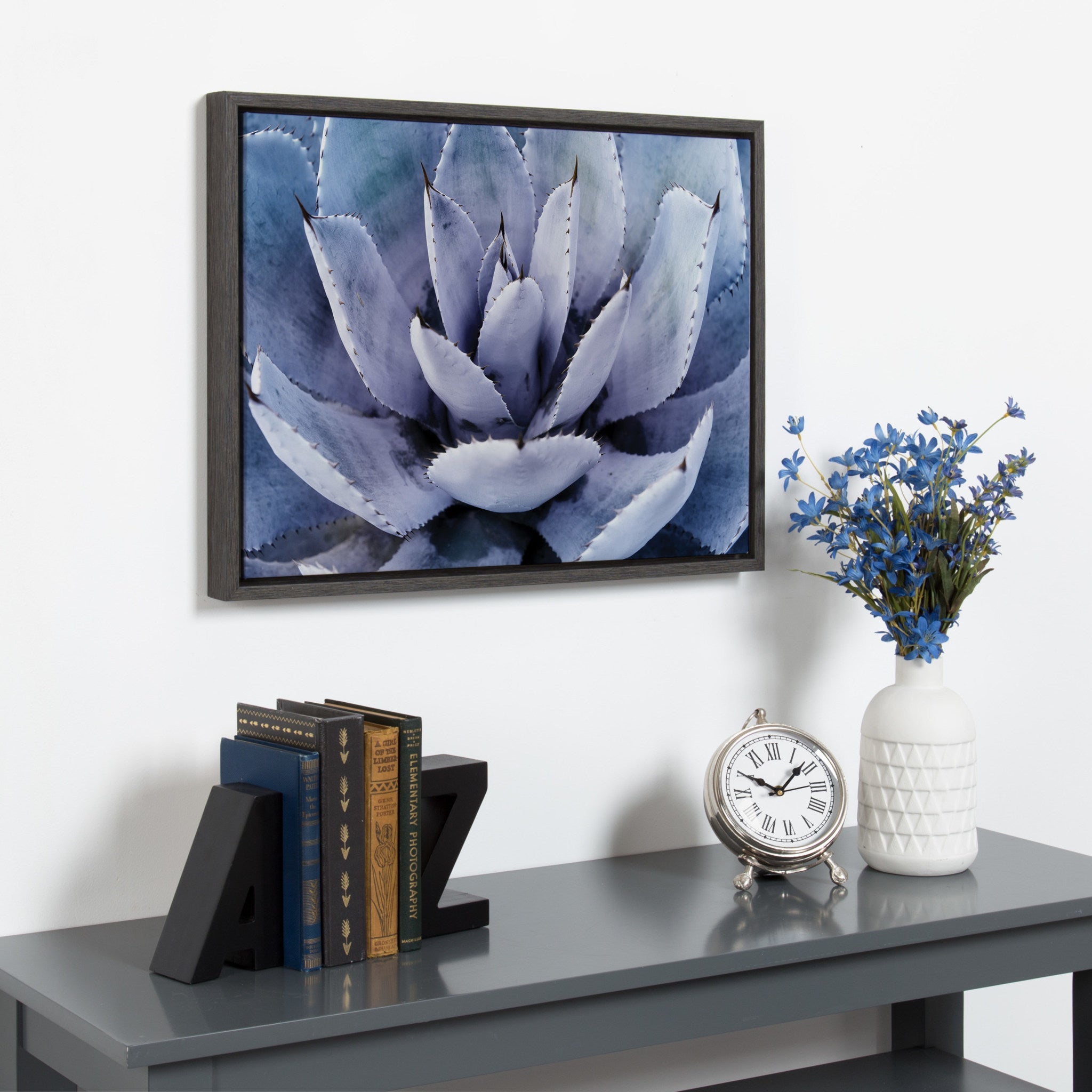 Sylvie Violet Cactus Framed Canvas by Amy Peterson by kateandlaurel - product image 8 for Resin Society