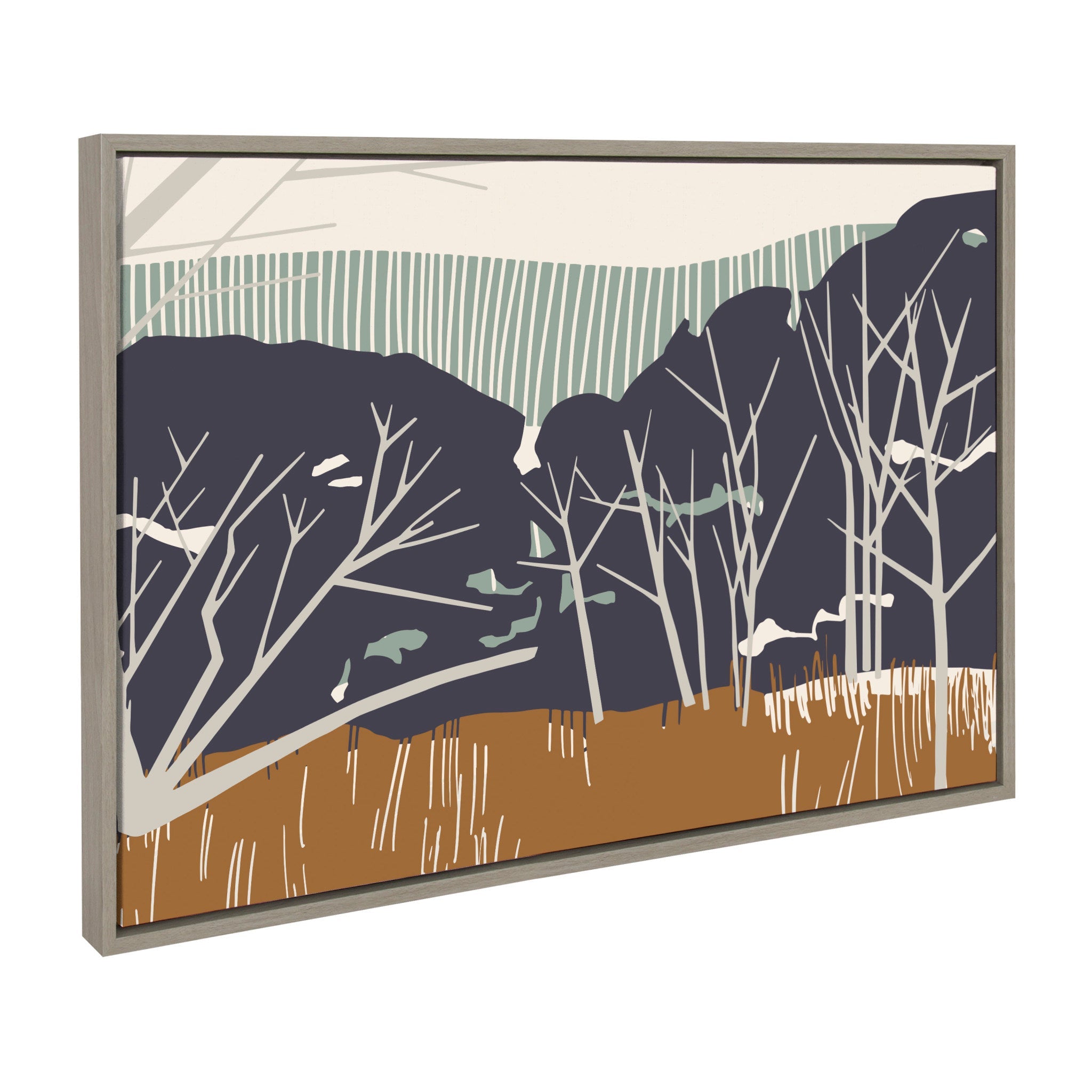 Sylvie Daily Walk Marsh Horizontal Framed Canvas by Hannah Beisang by kateandlaurel - product image 2 for Resin Society