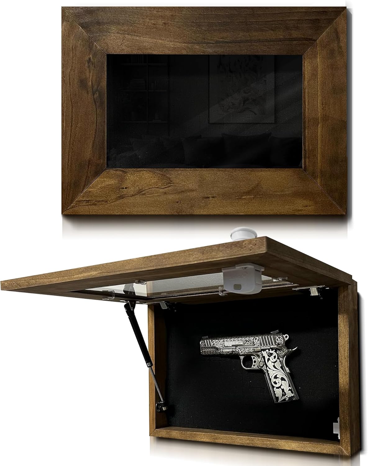 Wall Mounted Pistol Display Case by Bellewood Designs - main product image for Resin Society