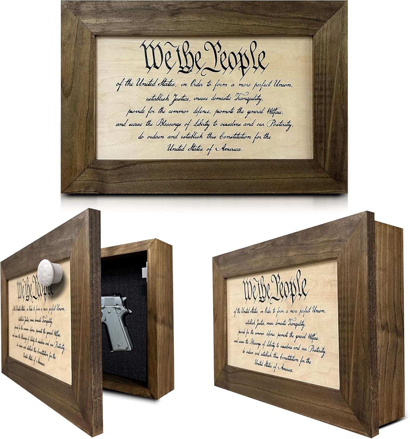 We The People Constitution Gun Concealment Furniture by Bellewood Designs - main product image for Resin Society