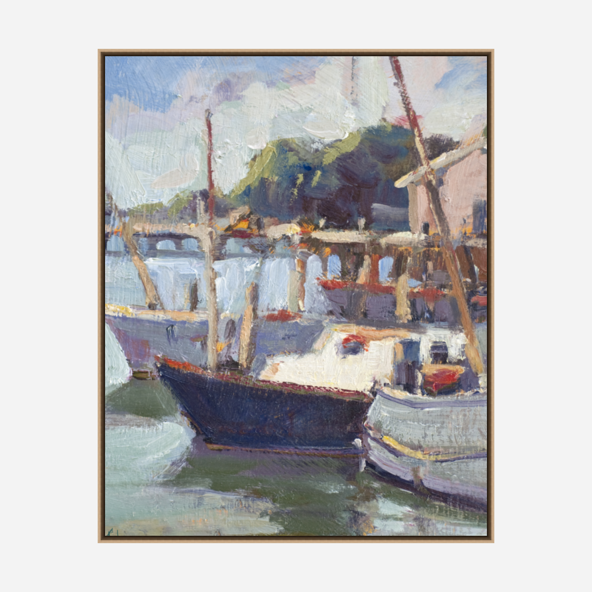Marina Artist Enhanced Canvas Print by John Beard Collection - product image 8 for Resin Society