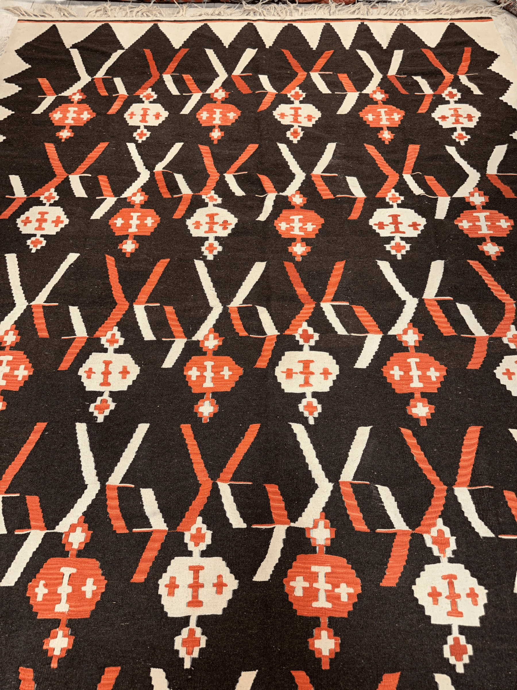 Masterpiece Large Vintage minimalistic Karabakh Kilim 7’5” x 11’ by Rugistan - product image 2 for Resin Society