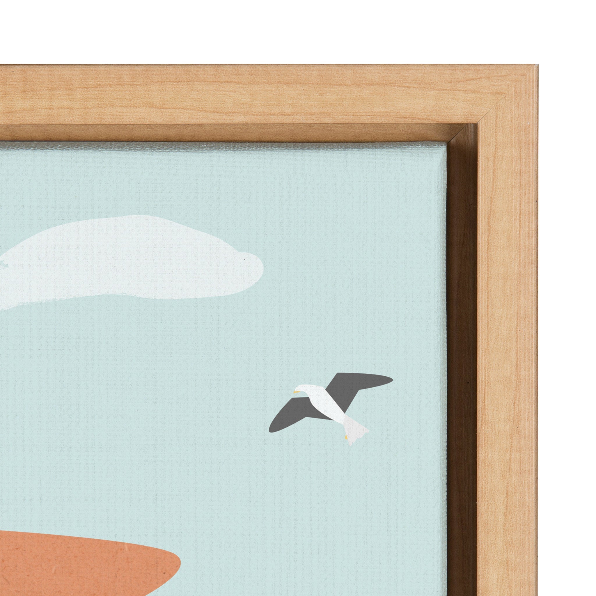 Sylvie Lady on a Boat Framed Canvas by kateandlaurel - product image 3 for Resin Society
