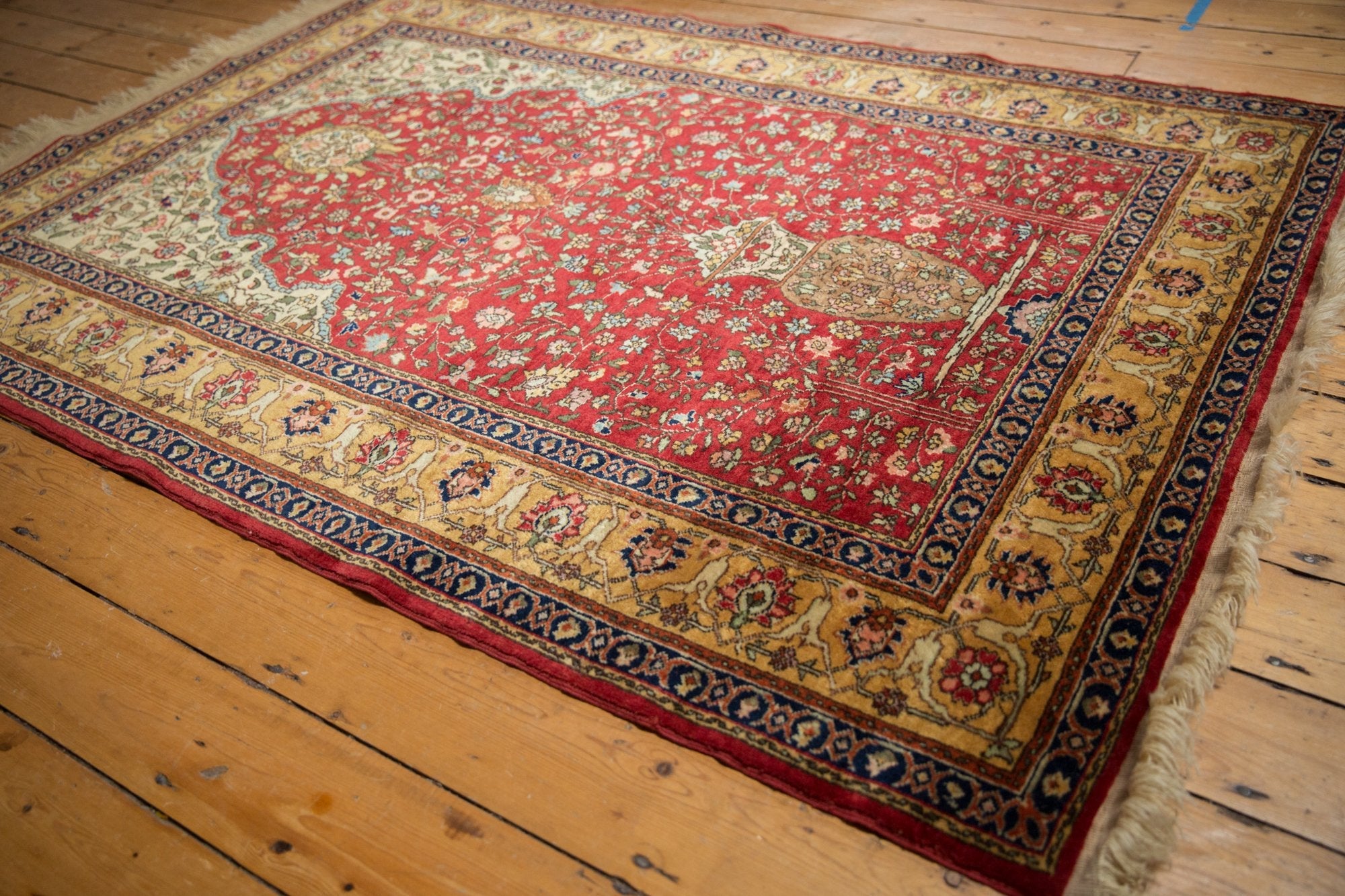 5x7.5 Vintage Romanian Hereke Design Rug by Old New House® - product image 5 for Resin Society