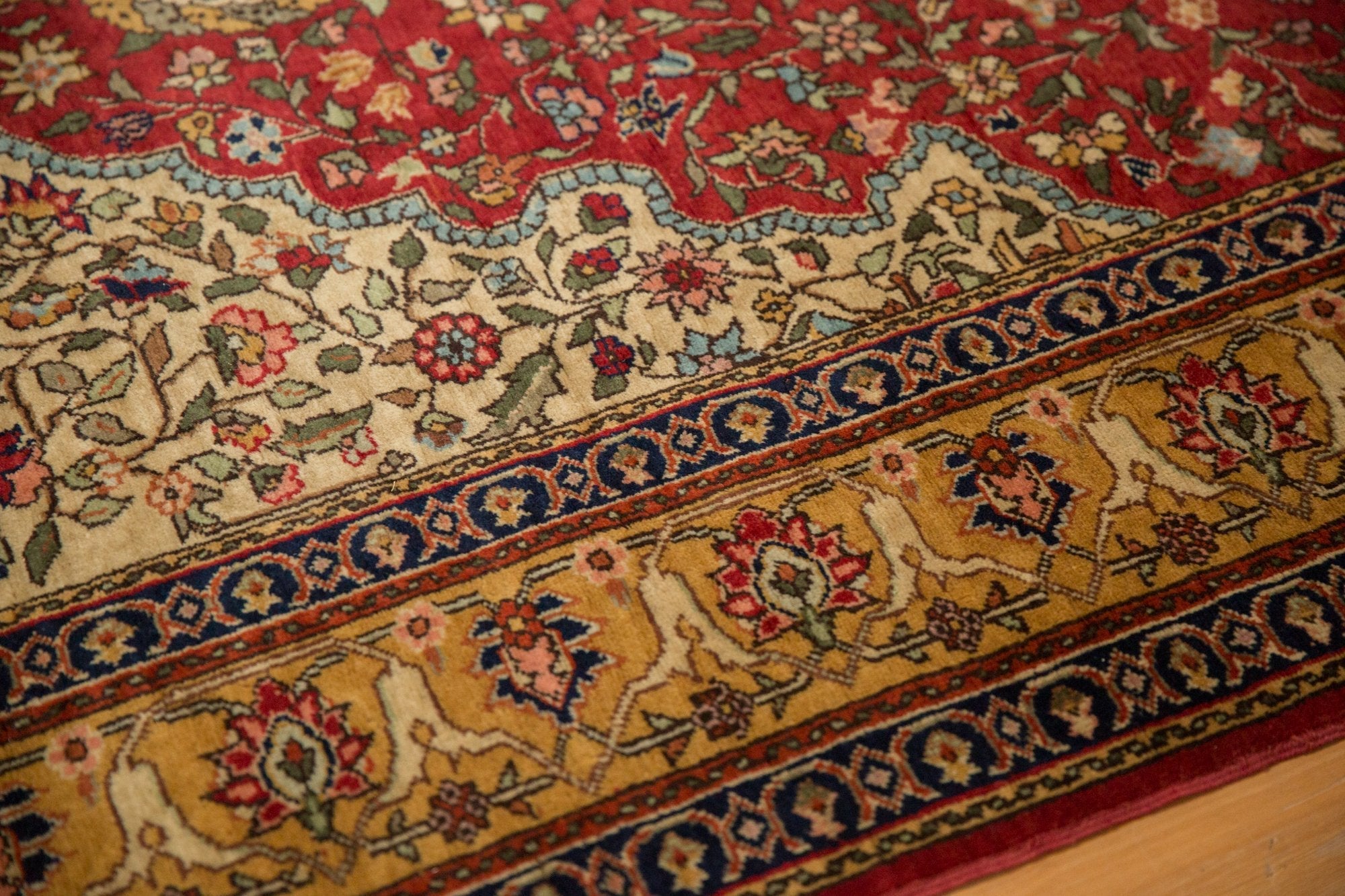 4.5x6.5 Vintage Romanian Hereke Design Rug by Old New House® - product image 10 for Resin Society