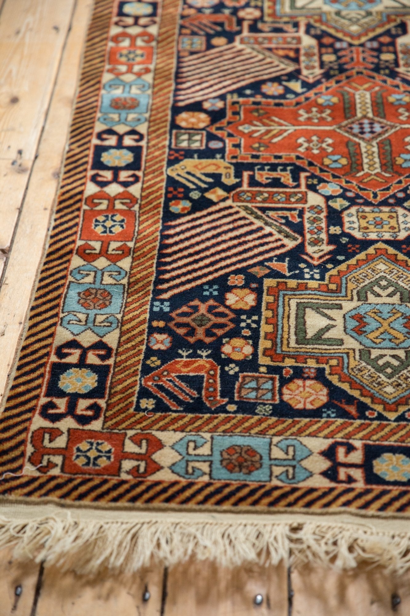 3.5x5.5 Vintage Romanian Akstafa Design Rug by Old New House® - product image 4 for Resin Society