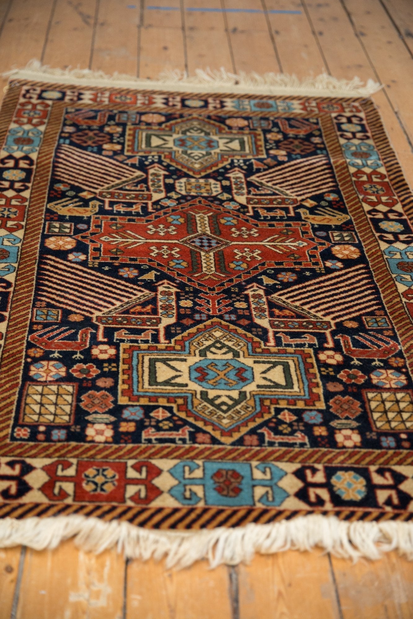 3.5x5.5 Vintage Romanian Akstafa Design Rug by Old New House® - product image 6 for Resin Society