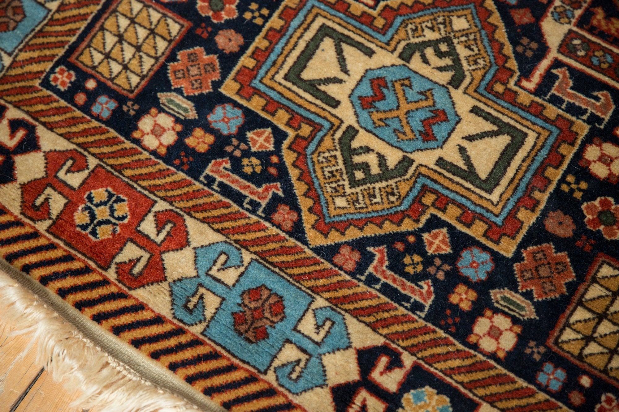 3.5x5.5 Vintage Romanian Akstafa Design Rug by Old New House® - product image 7 for Resin Society