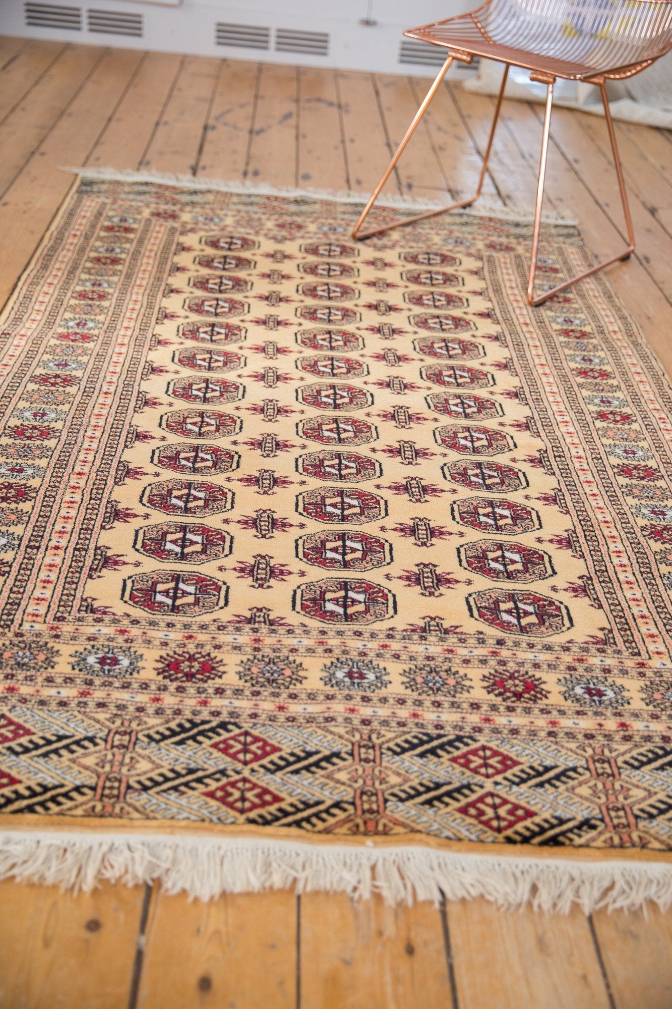 4x6.5 Vintage Pakistani Bokhara Design Rug by Old New House® - product image 3 for Resin Society