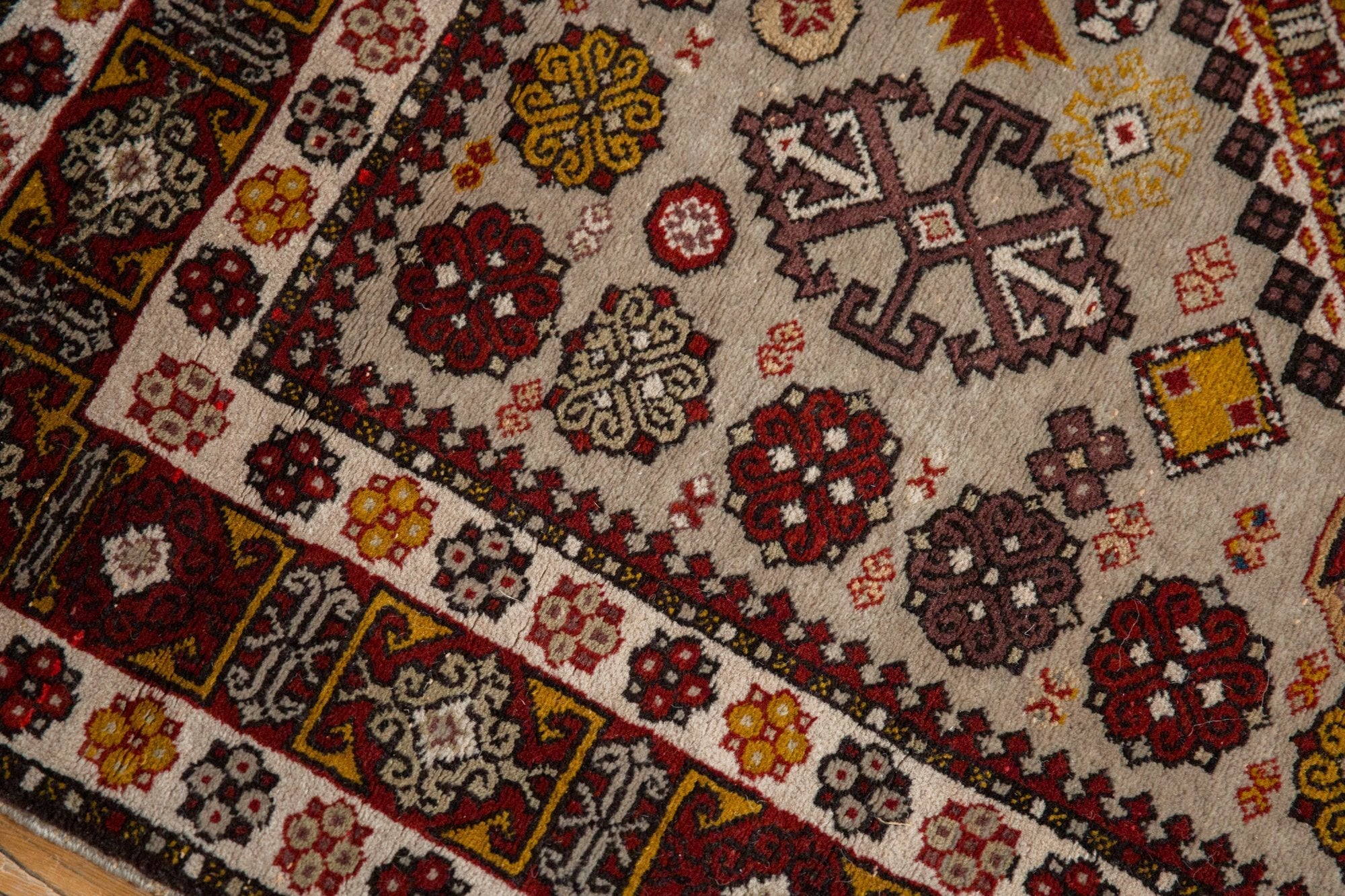 4x5.5 Vintage Romanian Shirvan Design Rug by Old New House® - product image 6 for Resin Society