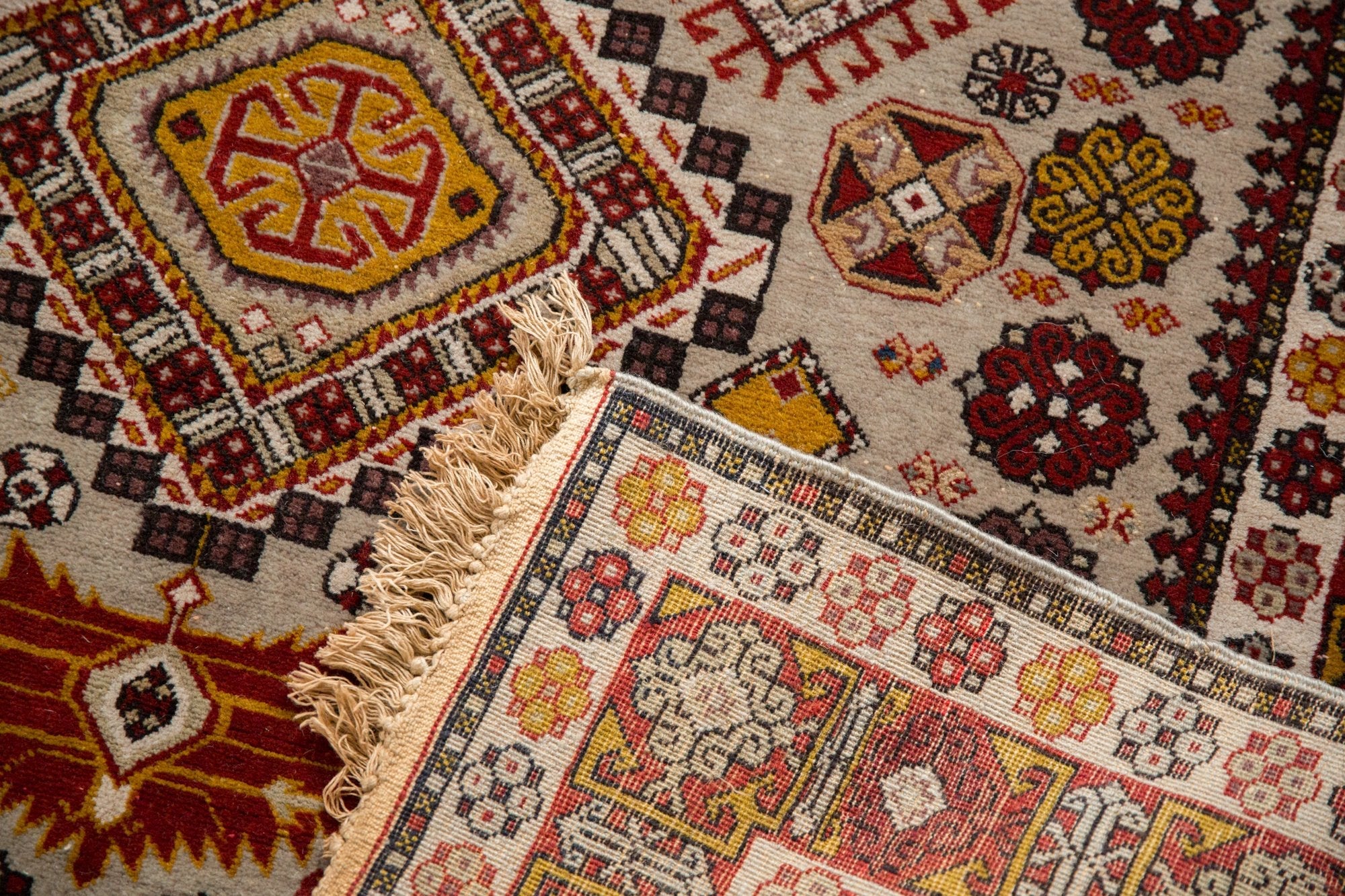 4x5.5 Vintage Romanian Shirvan Design Rug by Old New House® - product image 8 for Resin Society