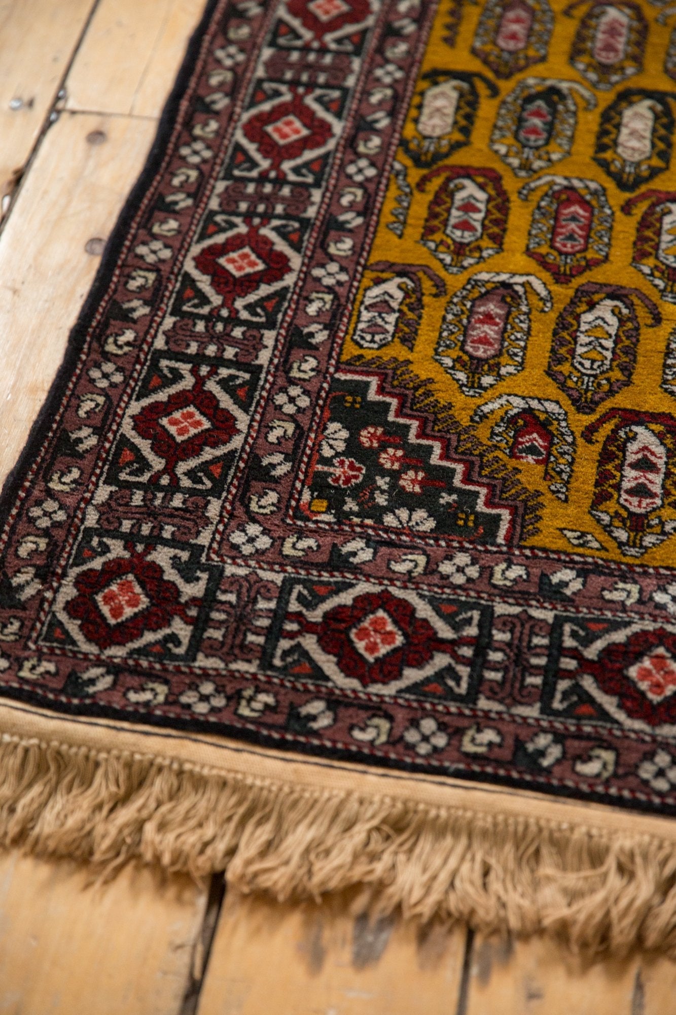 4x6.5 Vintage Romanian Shirvan Design Rug by Old New House® - product image 7 for Resin Society