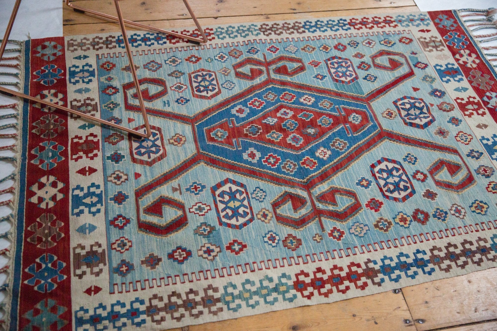 3.5x5.5 Vintage Fine Turkish Kilim Rug by Old New House® - product image 7 for Resin Society