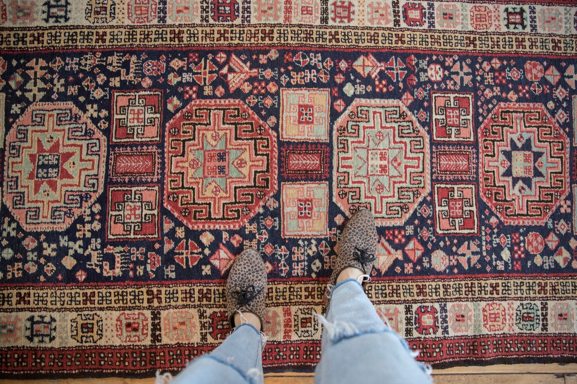 3.5x10 Vintage Ardebil Rug Runner by Old New House® - product image 5 for Resin Society