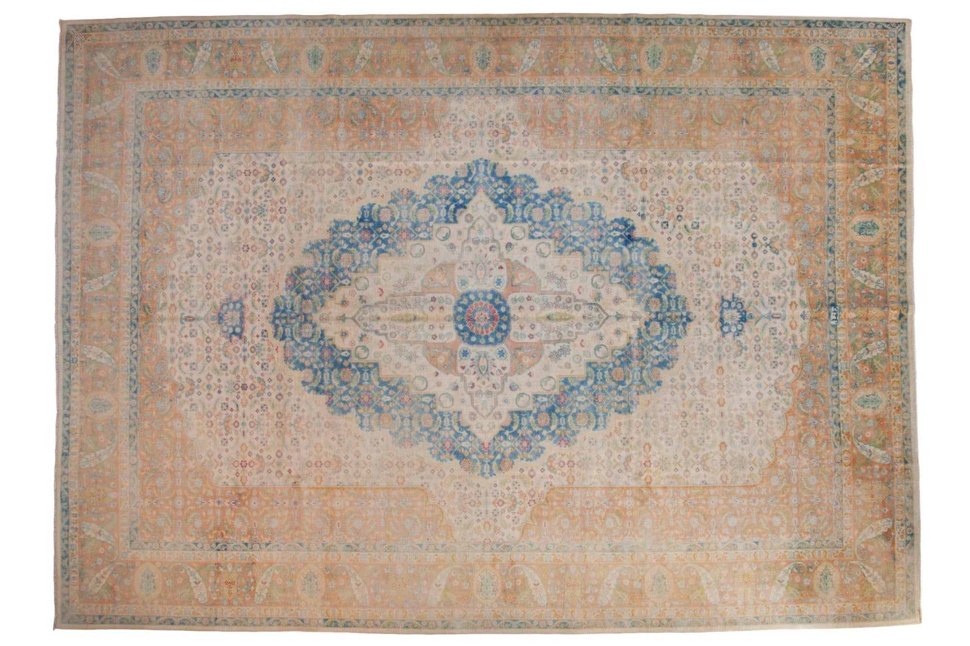 10x14 Vintage Distressed Bulgarian Herati Design Carpet by Old New House® - main product image for Resin Society