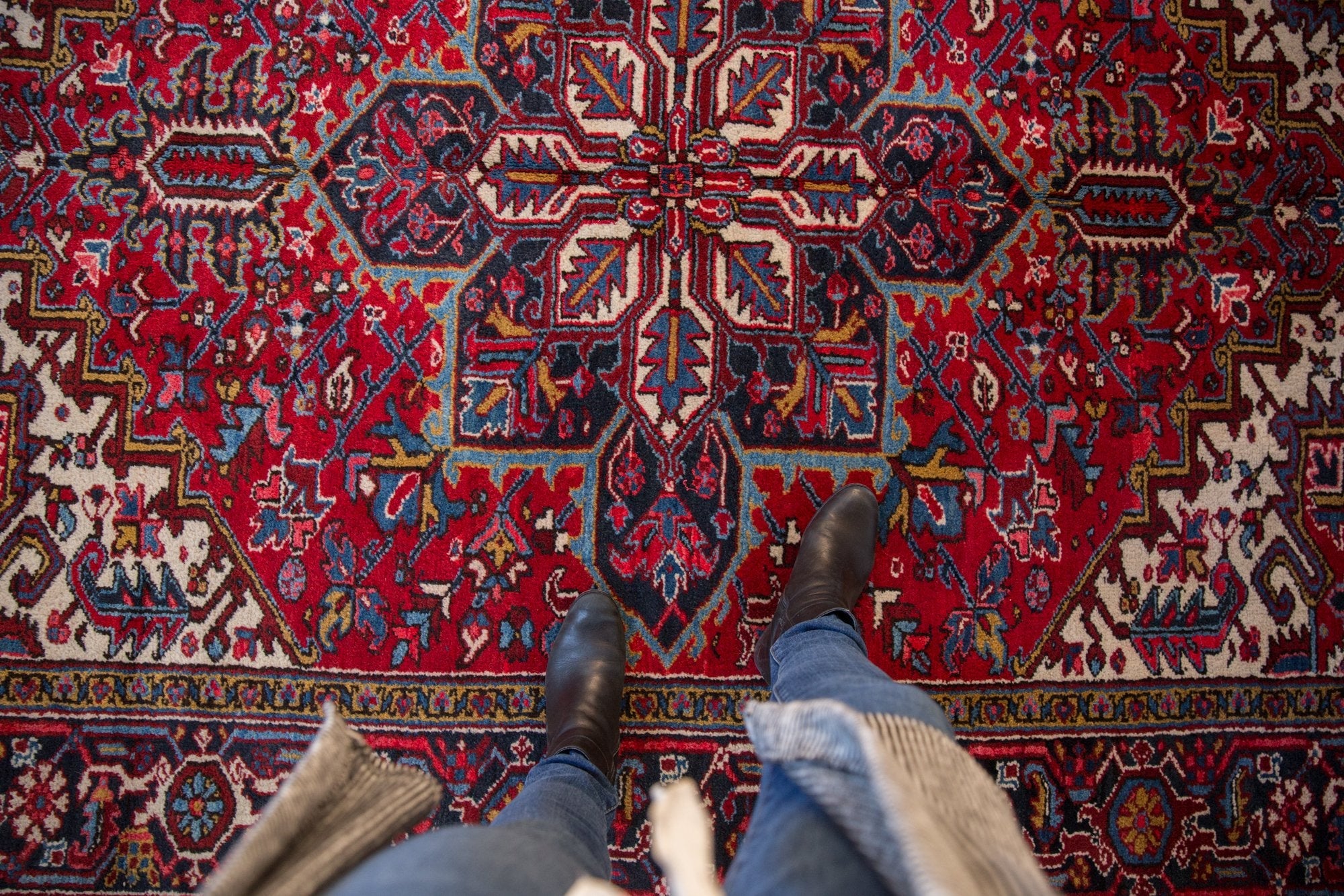 6.5x9 Vintage Mehrivan Carpet by Old New House® - product image 2 for Resin Society