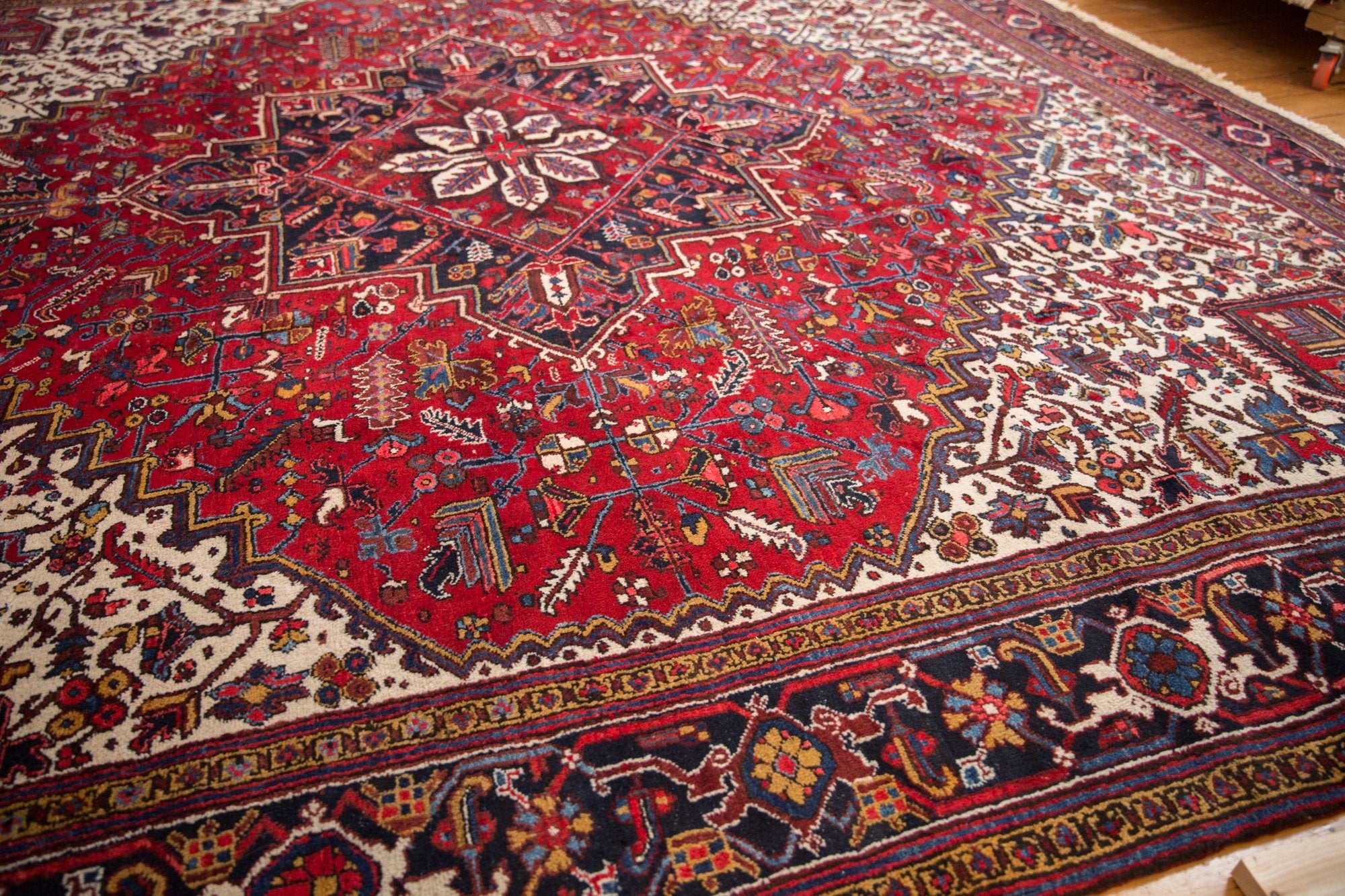 12.5x12.5 Vintage Mehrivan Square Carpet by Old New House® - product image 8 for Resin Society