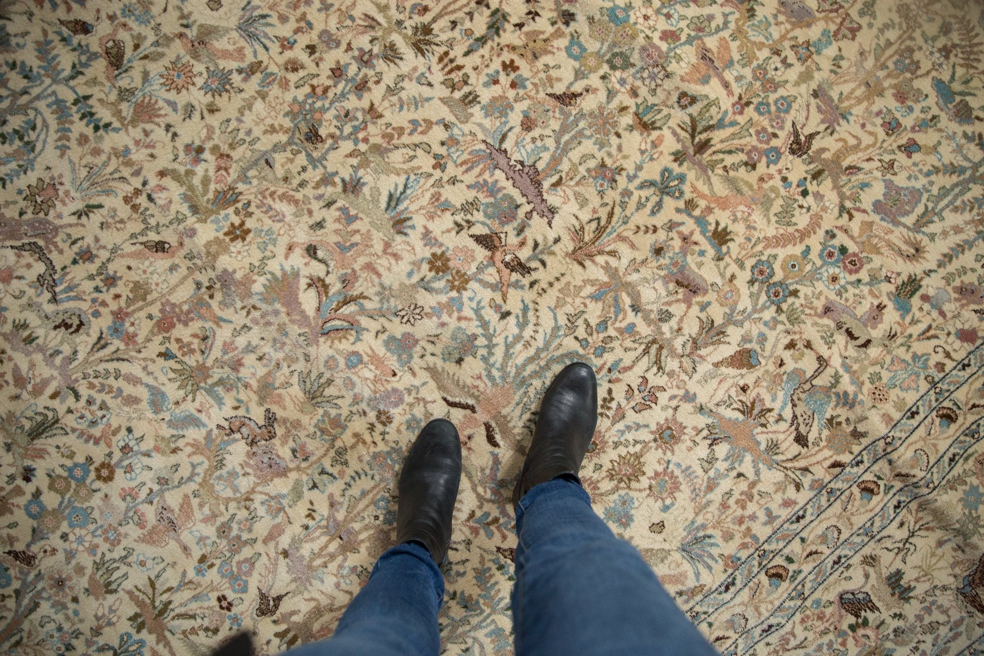 11x11.5 Vintage Tabriz Square Carpet by Old New House® - product image 2 for Resin Society
