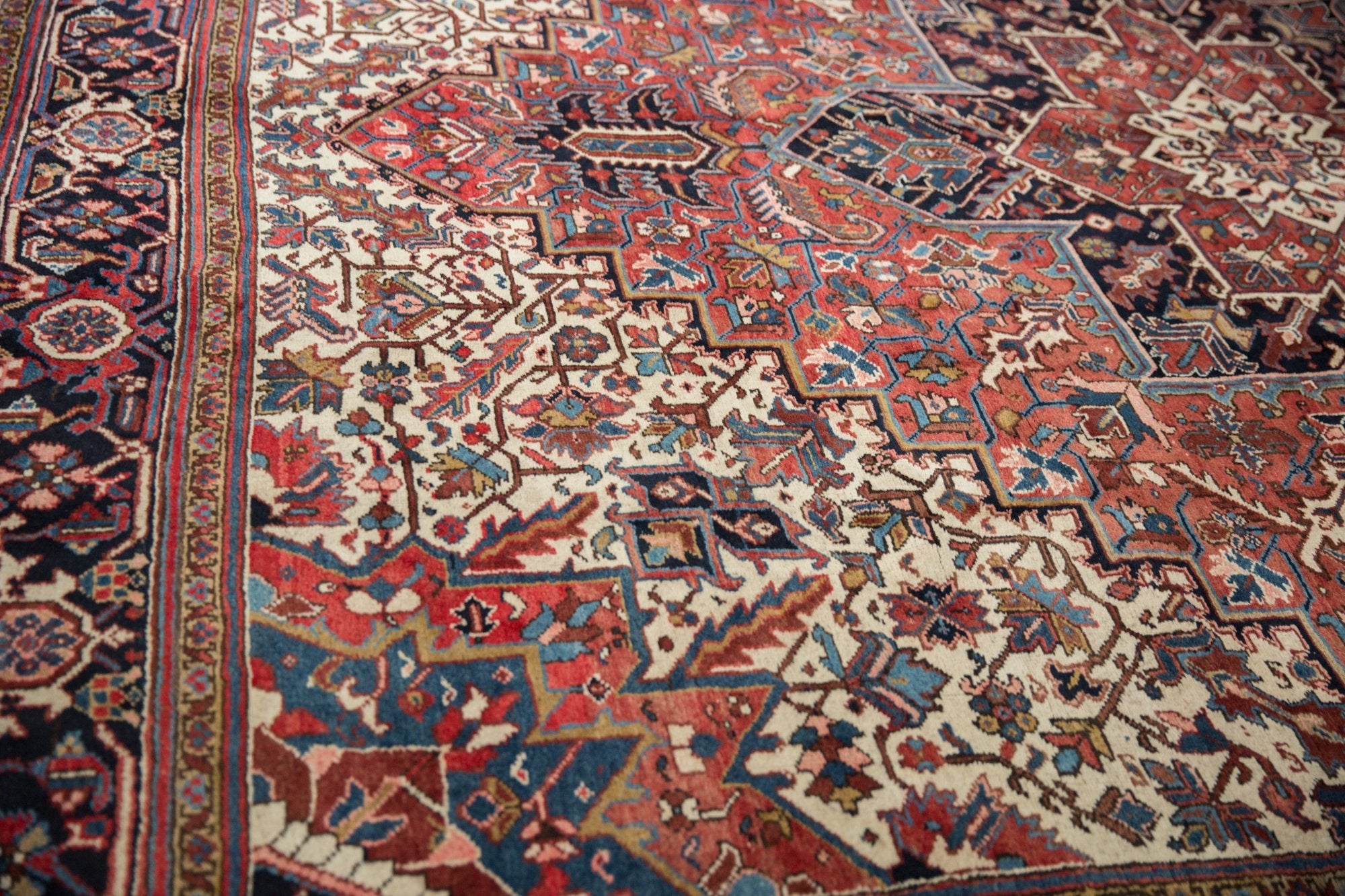 11.5x12.5 Vintage Heriz Square Carpet by Old New House® - product image 9 for Resin Society