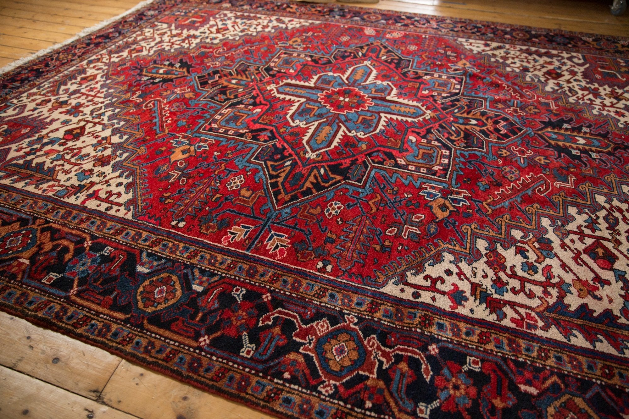 9.5x11.5 Vintage Heriz Carpet by Old New House® - product image 7 for Resin Society
