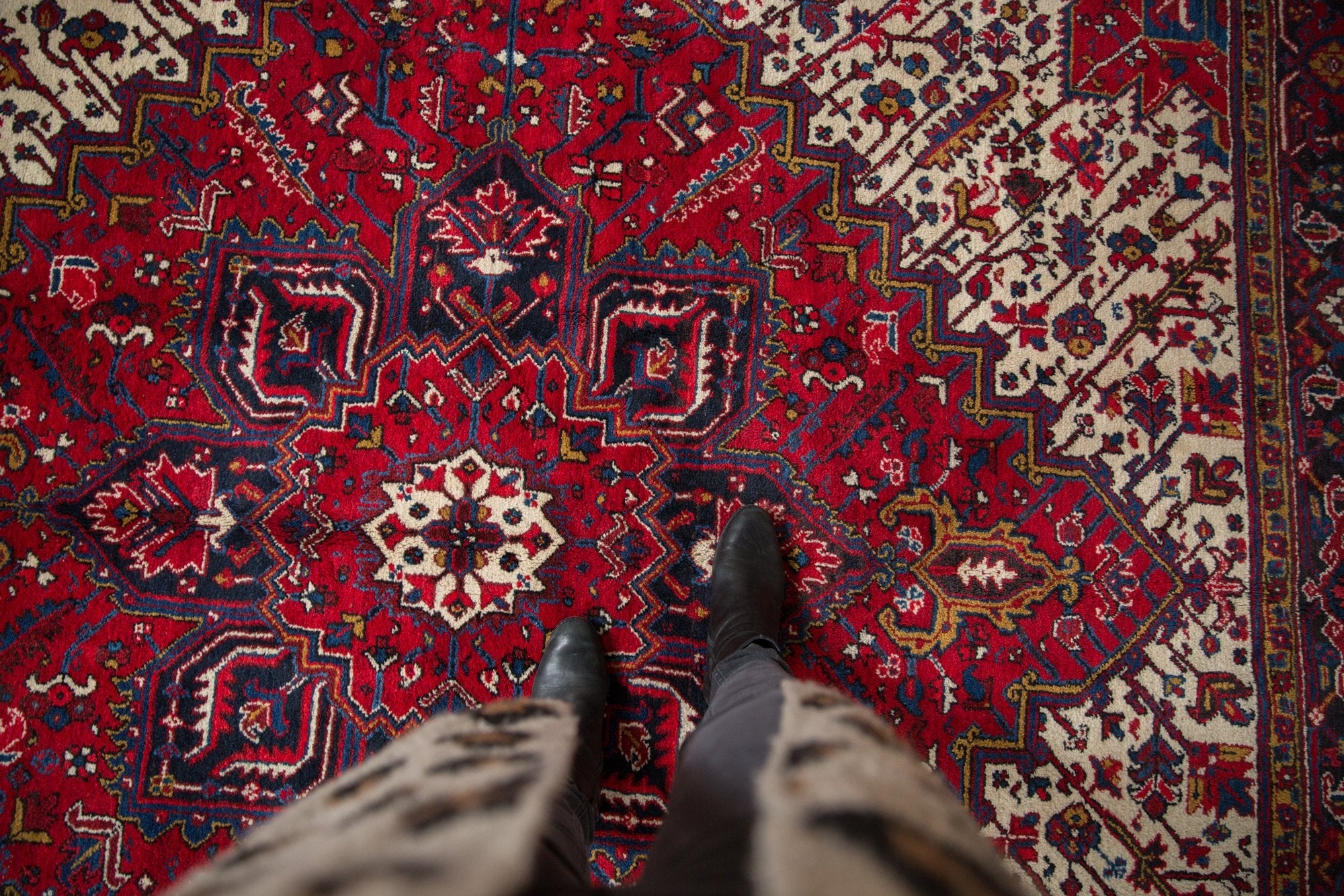 8.5x9.5 Vintage Mehrivan Square Carpet by Old New House® - product image 2 for Resin Society