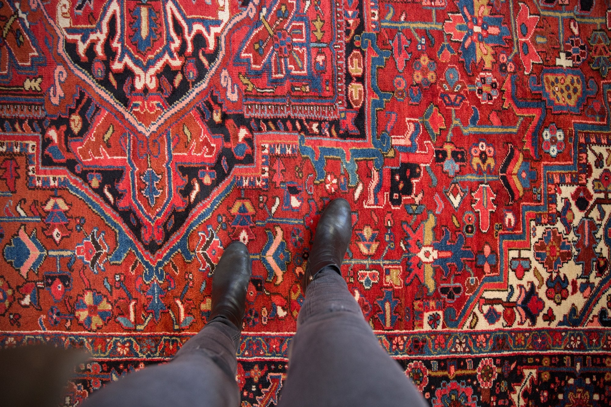 11x14.5 Vintage Heriz Carpet by Old New House® - product image 2 for Resin Society