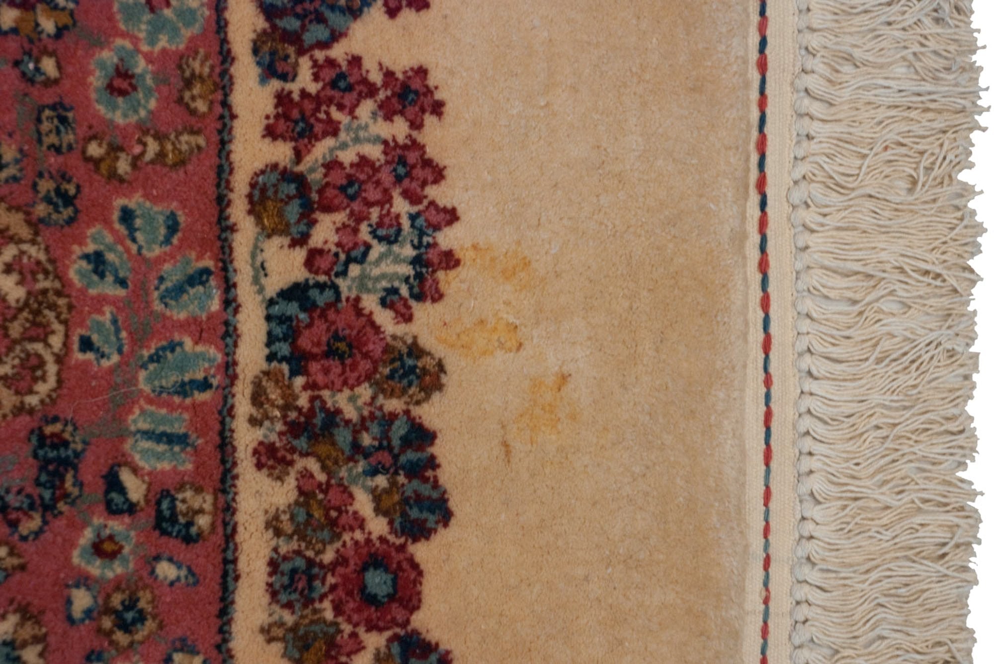 RESERVED 13.5x16 Vintage Fine Kerman Carpet