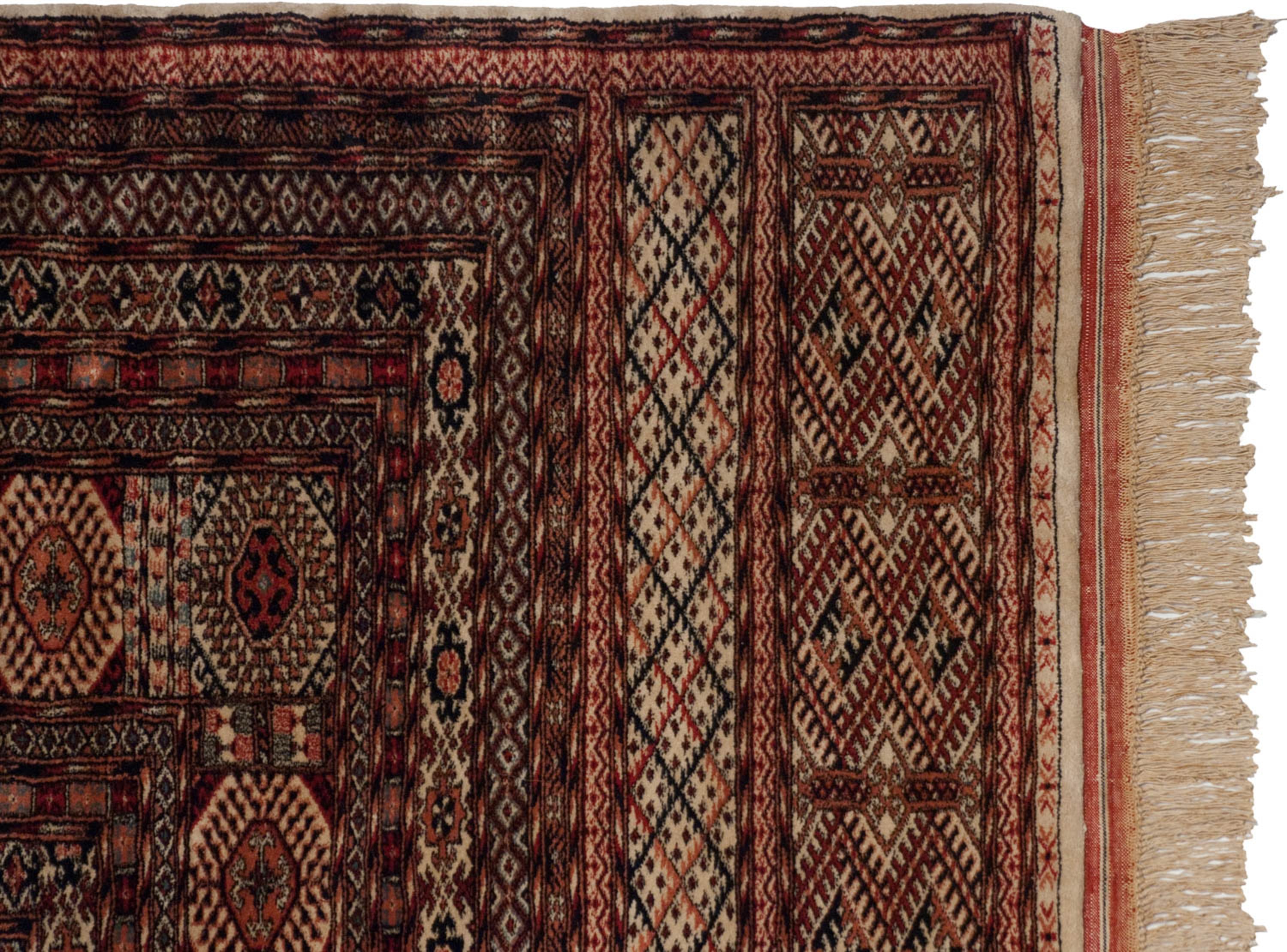 14.5x16.5 Vintage Fine Pakistani Bokhara Design Carpet by Old New House® - product image 7 for Resin Society