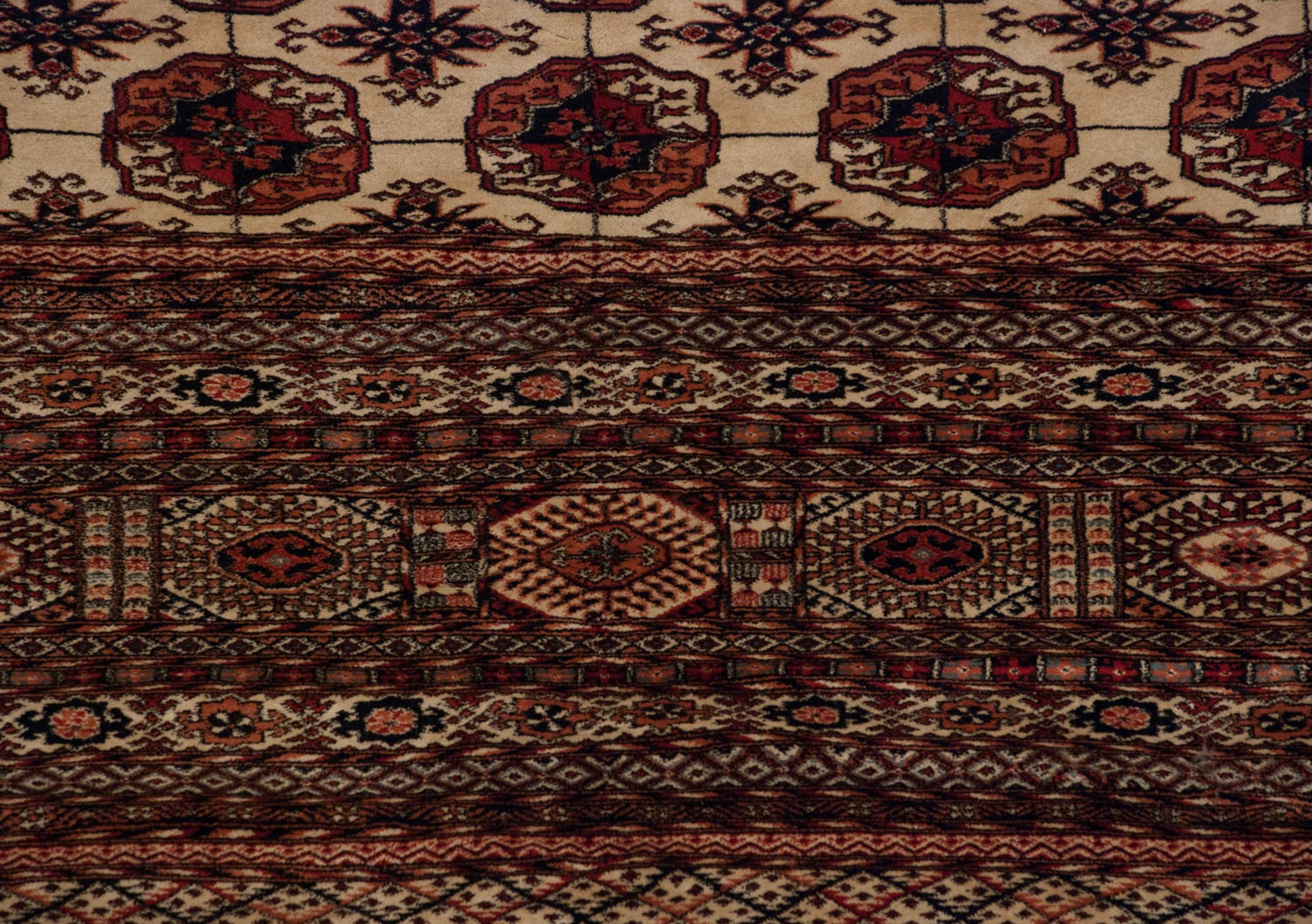 14.5x16.5 Vintage Fine Pakistani Bokhara Design Carpet by Old New House® - product image 8 for Resin Society