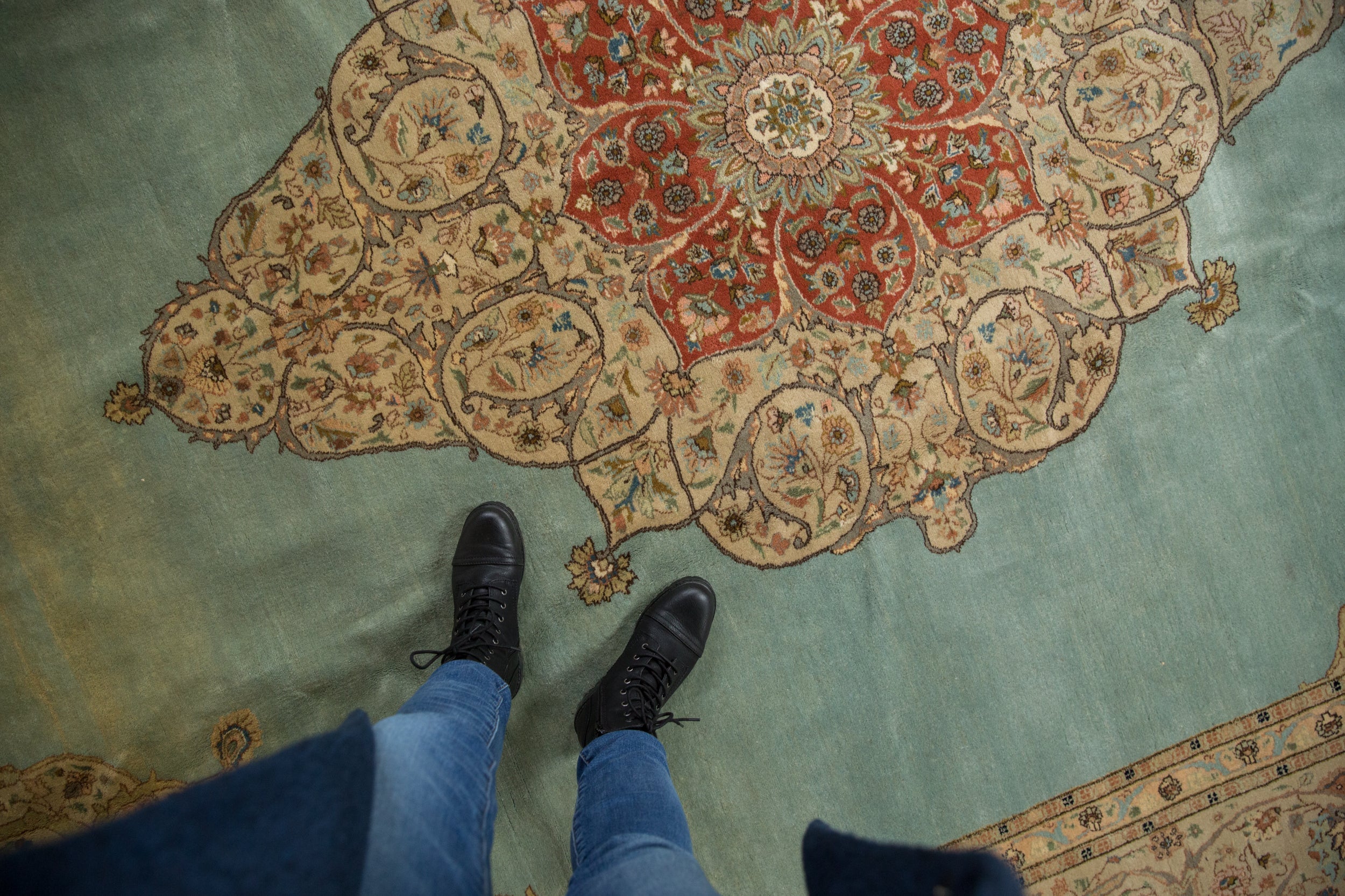 RESERVED 11x14 Vintage Tabriz Carpet