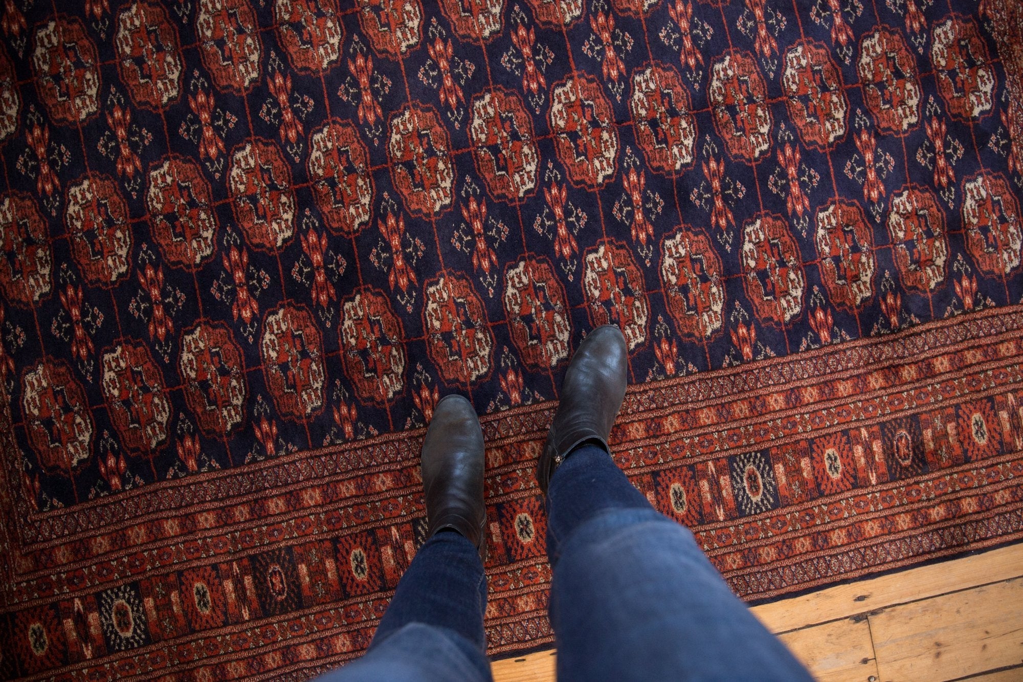 5x8 Vintage Fine Pakistani Bokhara Design Carpet by Old New House® - product image 2 for Resin Society