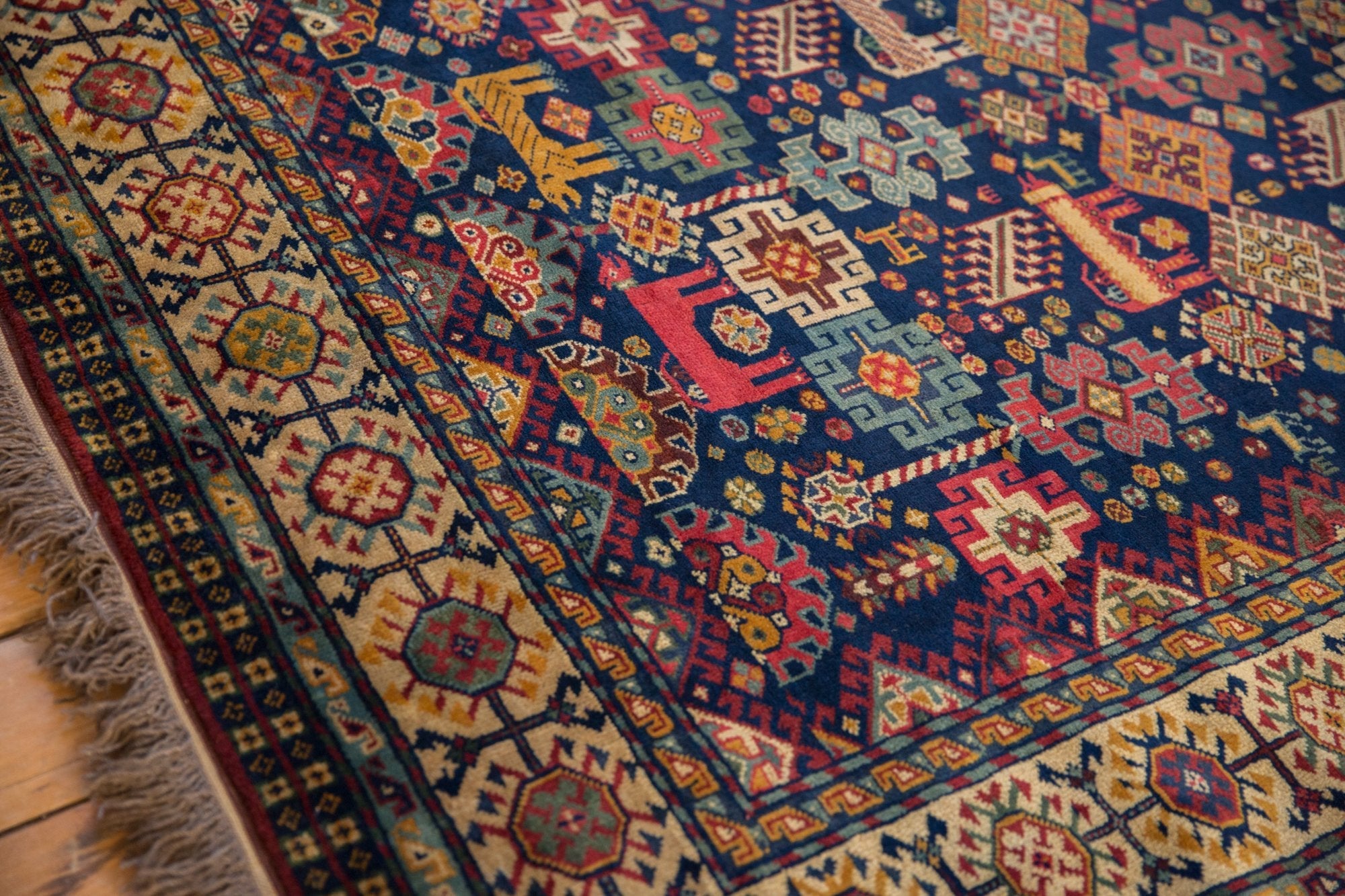 5.5x6.5 Vintage Indian Shiraz Design Carpet by Old New House® - product image 5 for Resin Society