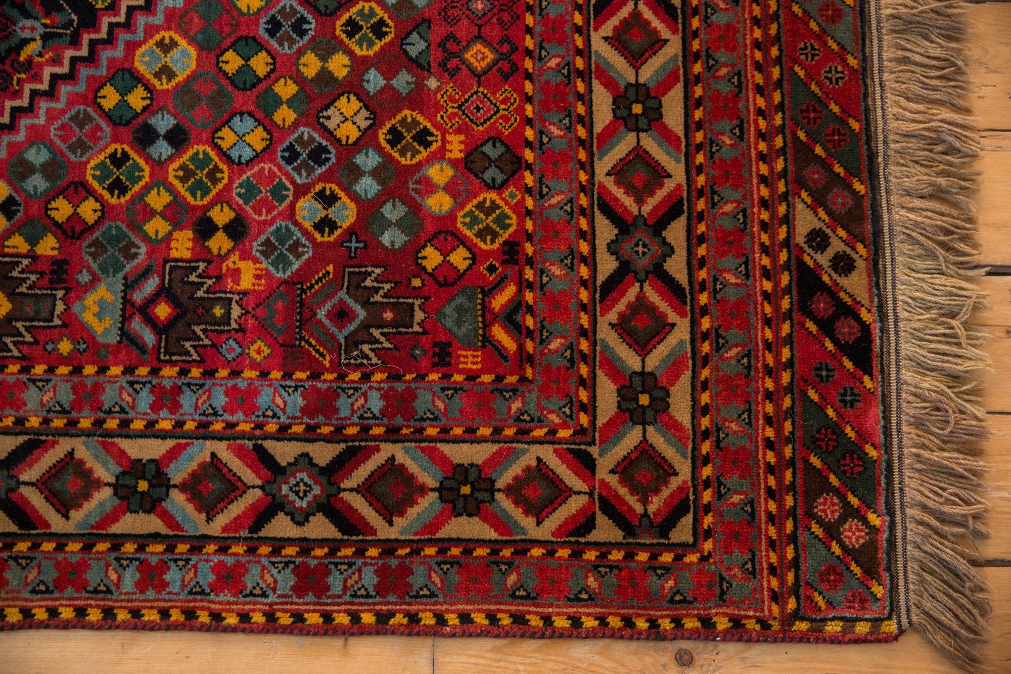 5x8 Vintage Indian Afshar Design Carpet by Old New House® - product image 7 for Resin Society