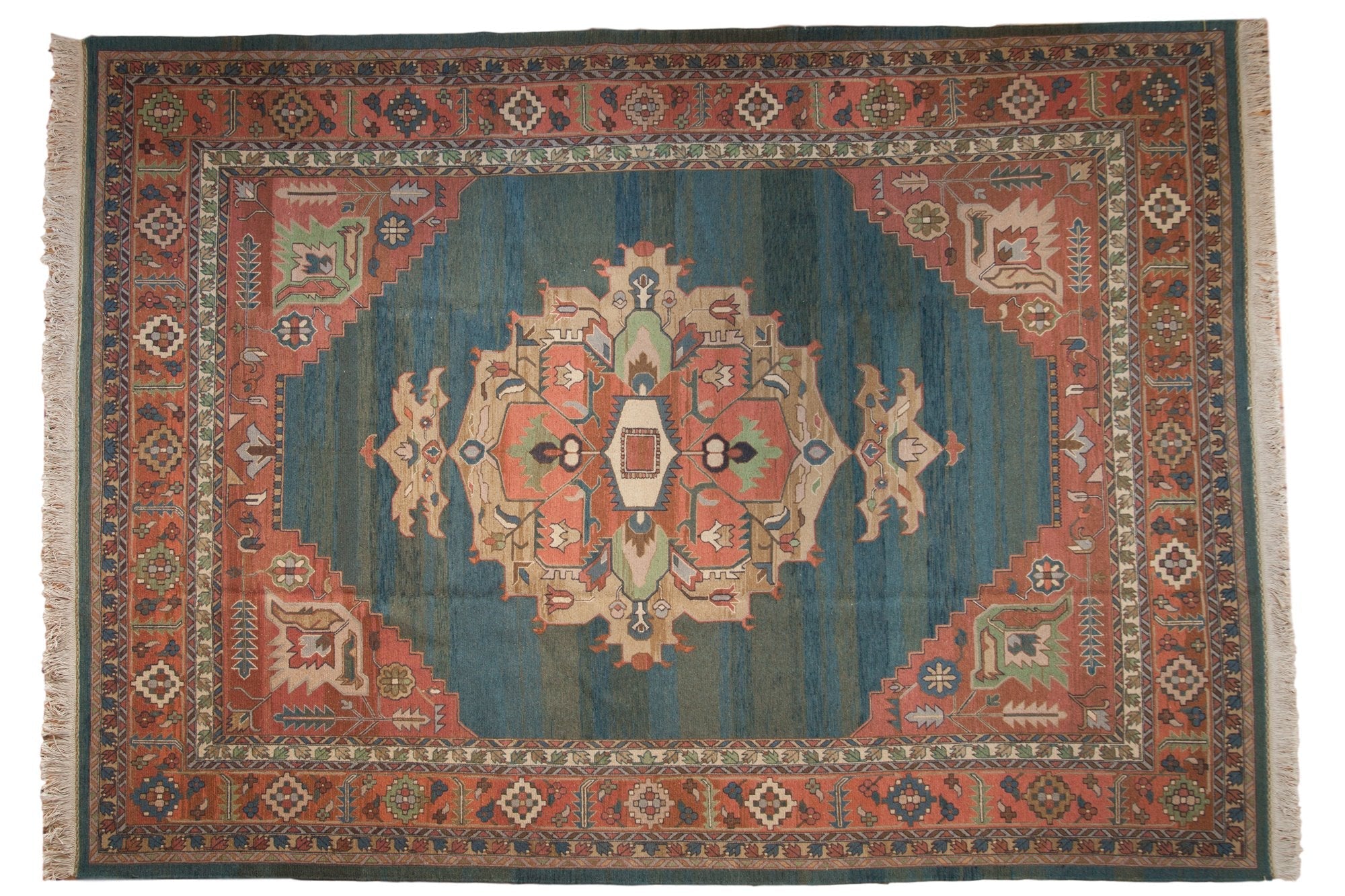 10x13.5 Vintage Serapi Indian Soumac Design Carpet by Old New House® - main product image for Resin Society