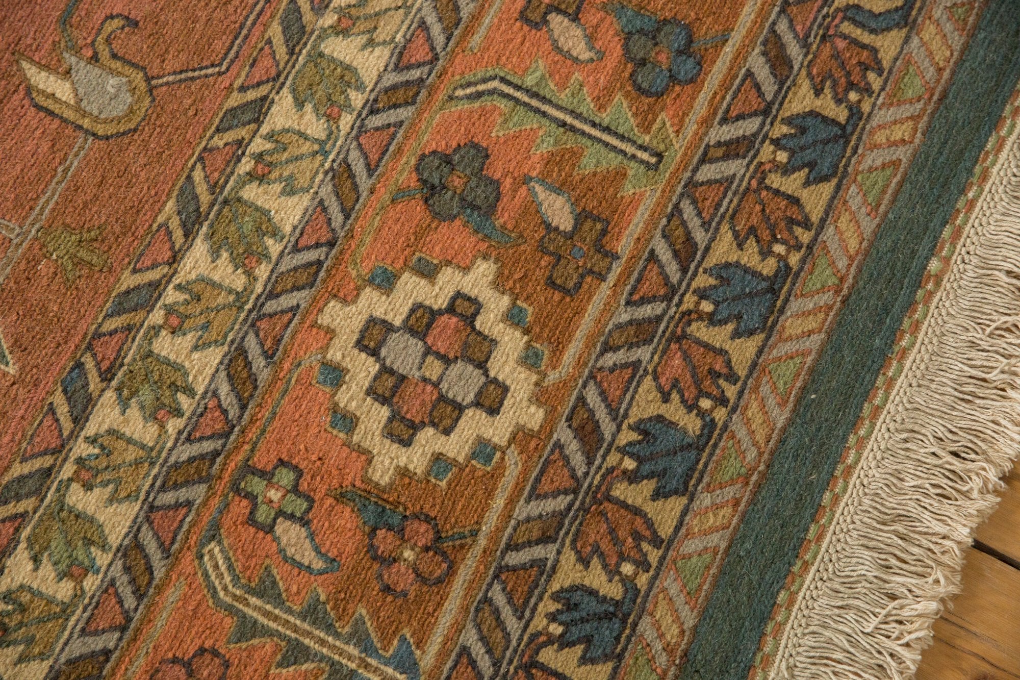 10x13.5 Vintage Serapi Indian Soumac Design Carpet by Old New House® - product image 12 for Resin Society