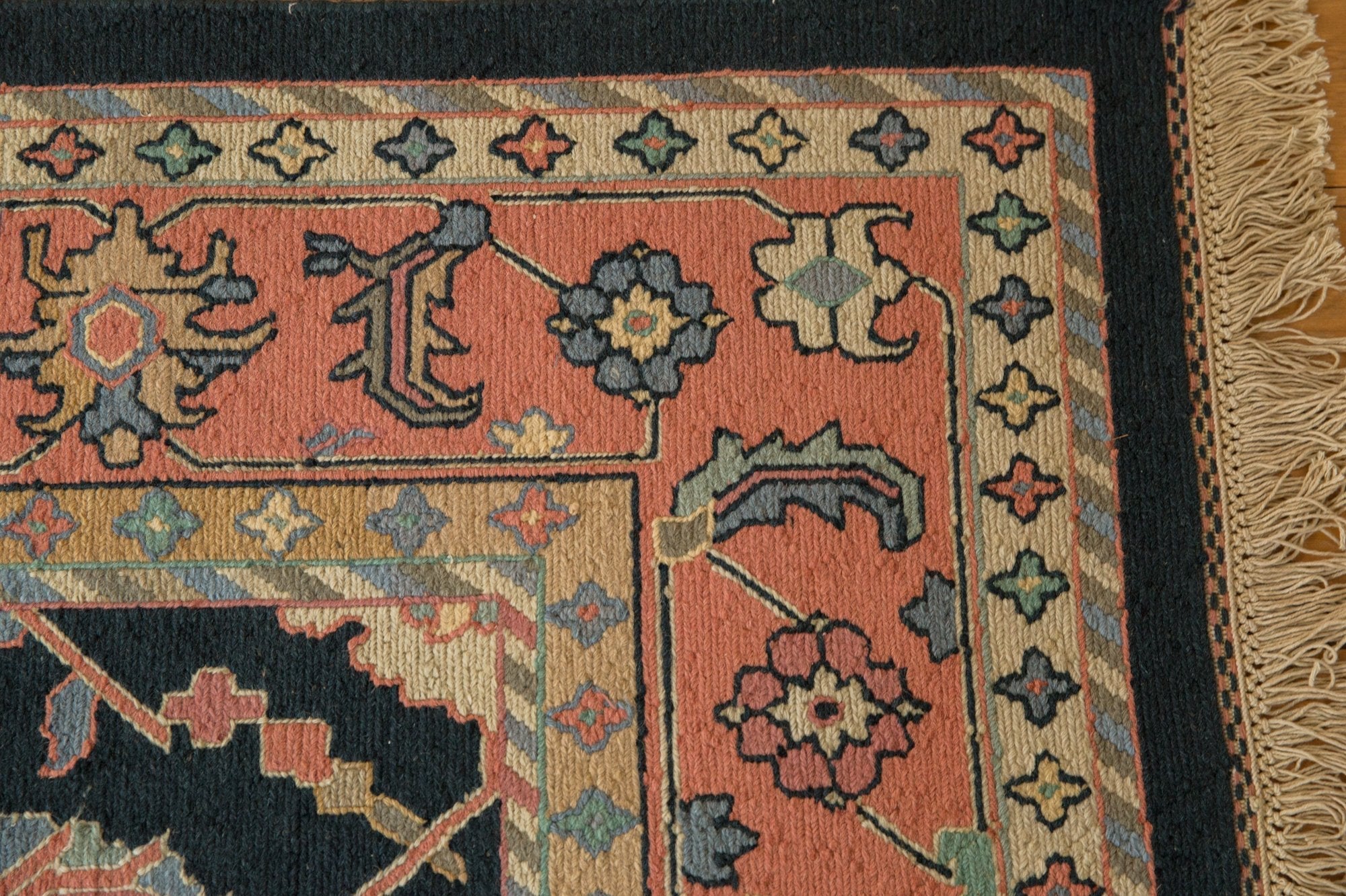 9x12 Vintage Serapi Indian Soumac Design Carpet by Old New House® - product image 6 for Resin Society